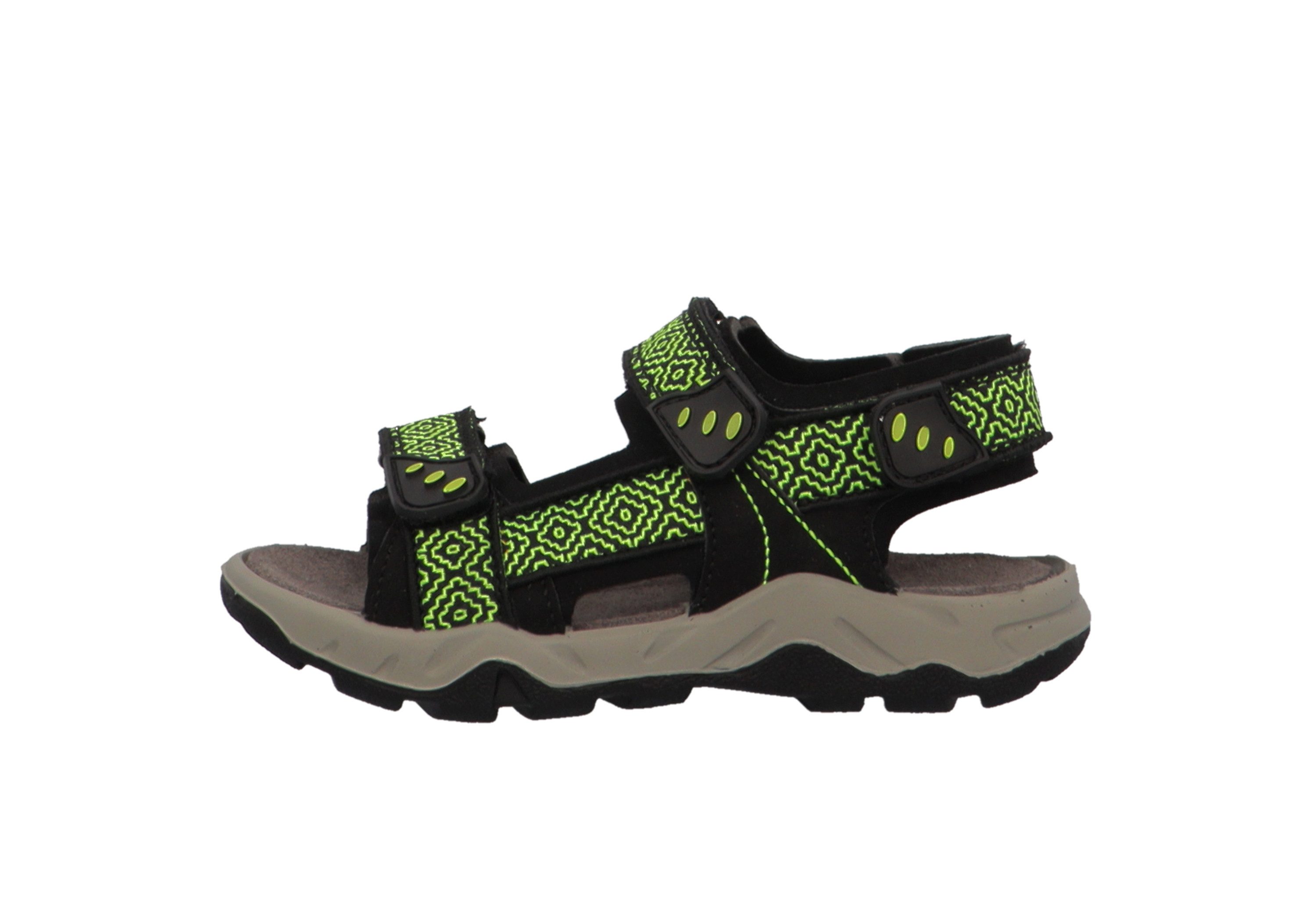 Lurchi 95L8003001, Sandali, Black-Lime, 26 EU Larga
