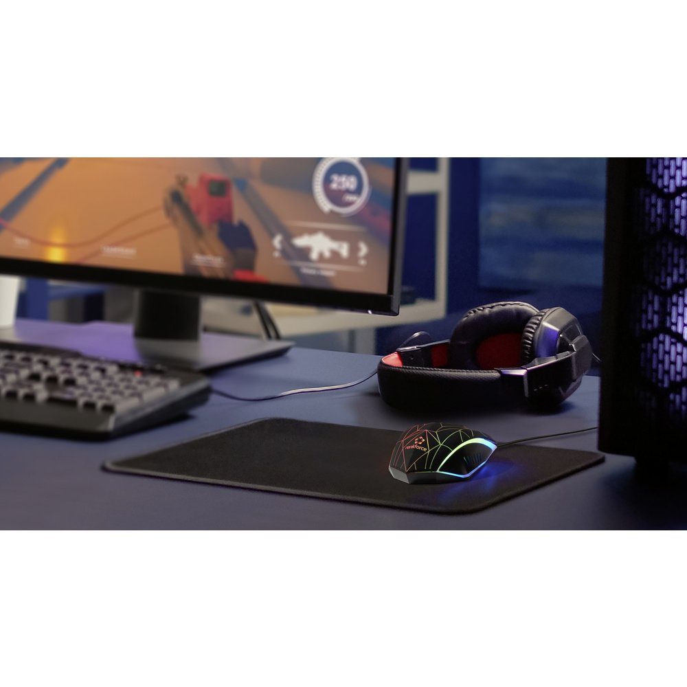 Renkforce Renkforce RF-GM-120 Gaming-Maus USB Optisch Schwarz 6 Tasten 3600 d Mäuse – Bild 2 von 5