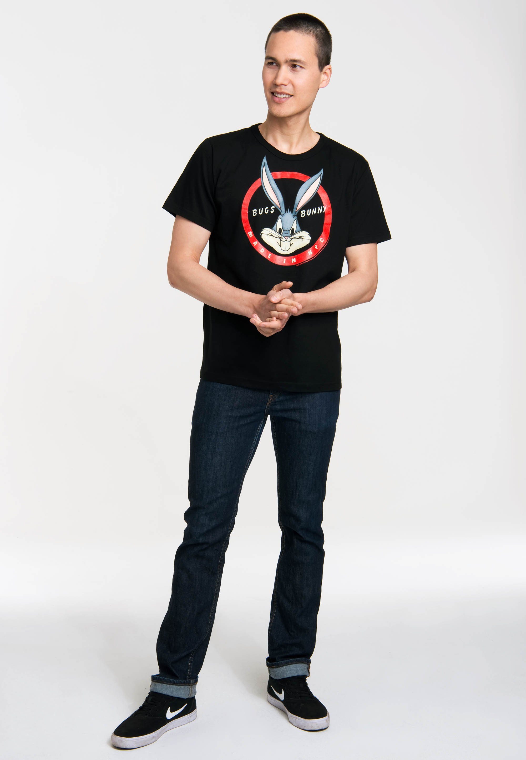 LOGOSHIRT T-Shirt Bugs Bunny Made In NYC mit tollem Bugs Bunny-Print