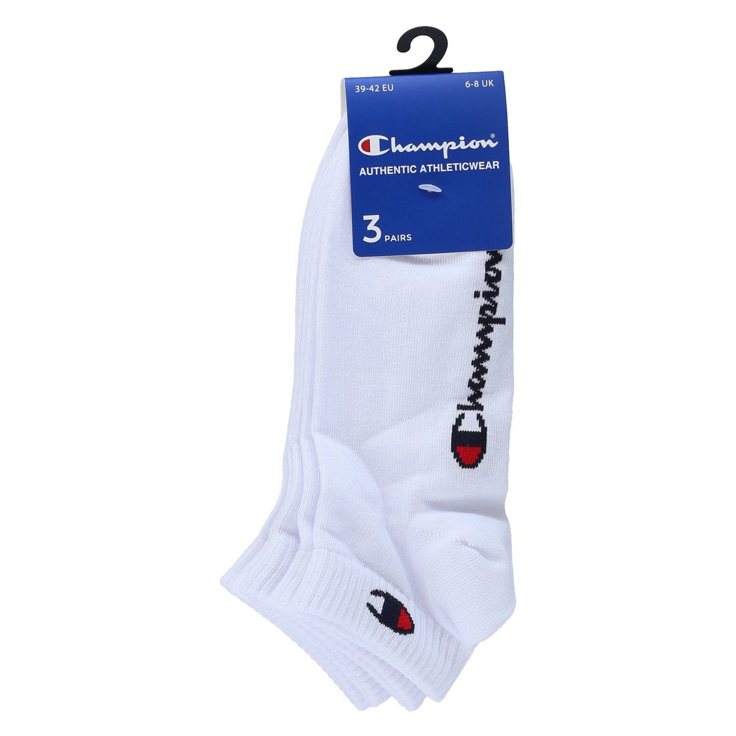 Champion Tennissocken (Baumwolle) Quarter C Logo-Print weiss Herren - 3 Paa günstig online kaufen