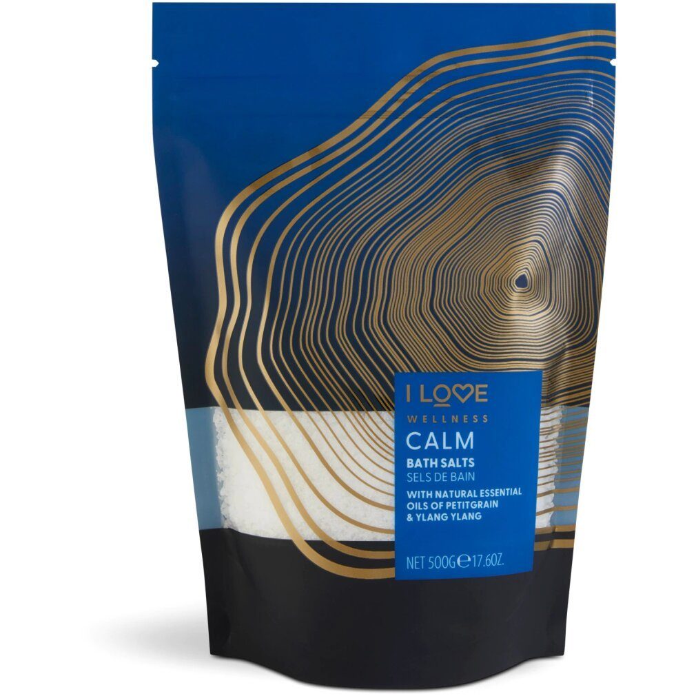 I Love... Badesalz Wellness Calm Ätherische Öle Badesalz 500 g