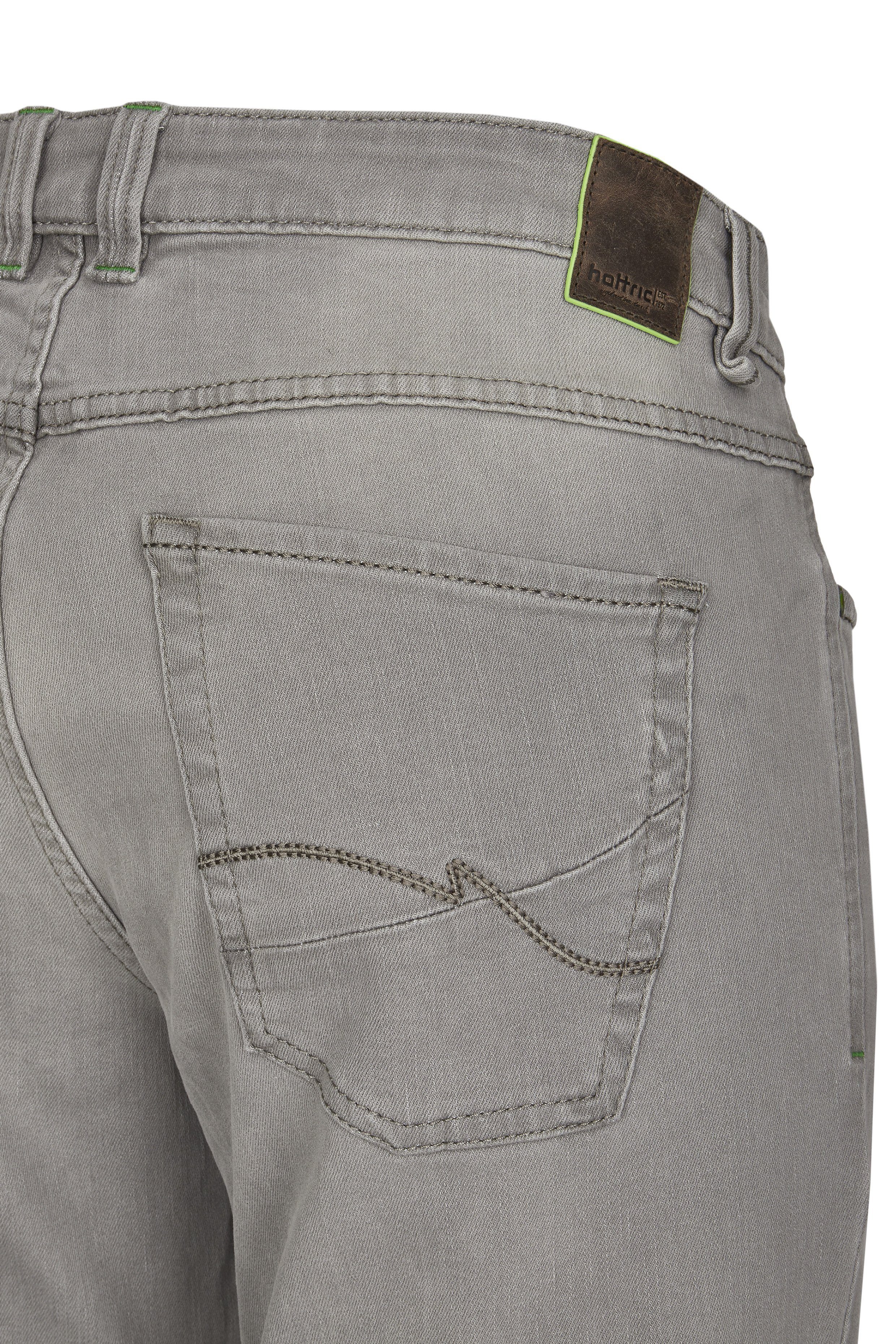 Green Hattric Jeanshose Hattric Modern-Fit Harris 5-Pocket-Jeans Herren
