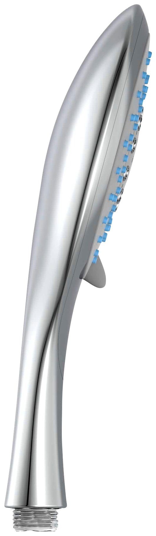 Schütte Handbrause Tropic, Duschkopf mit 5 Funktionen, Brausekopf, Duschbrause, Brause Chrom