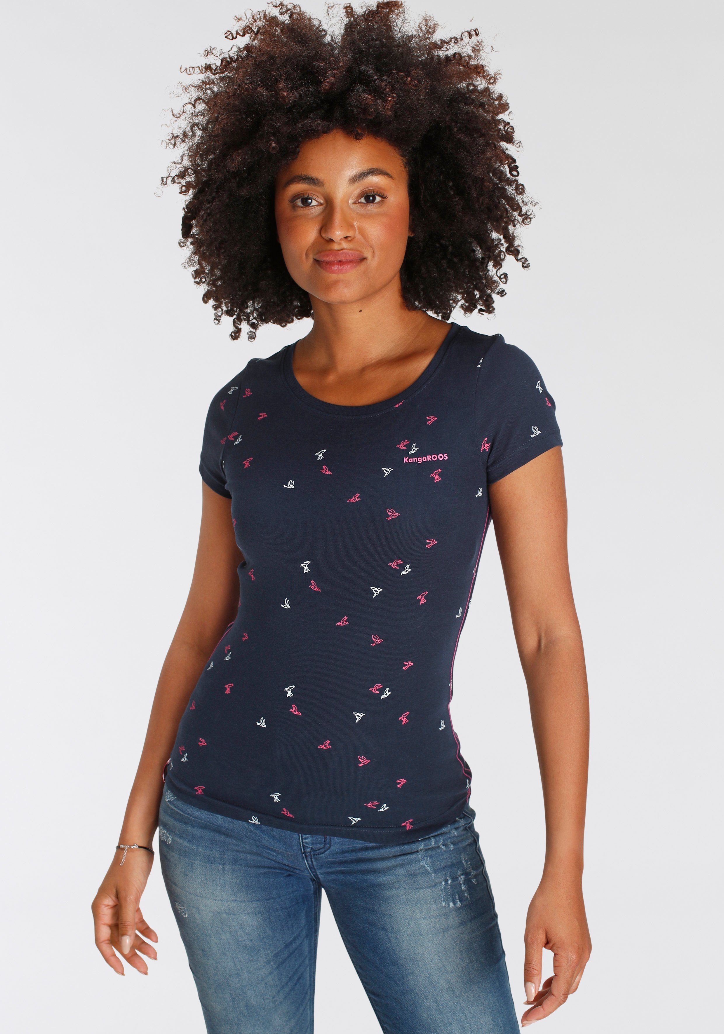 KangaROOS T-Shirt Kurzarm, sehr figurbetont, aus günstig online kaufen