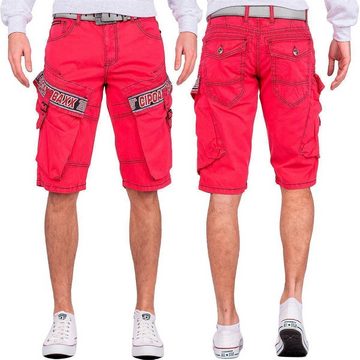 Cipo & Baxx Jeansshorts Kurze Hose BA-CK243 (1-tlg) Cargo Style mit Seitentaschen