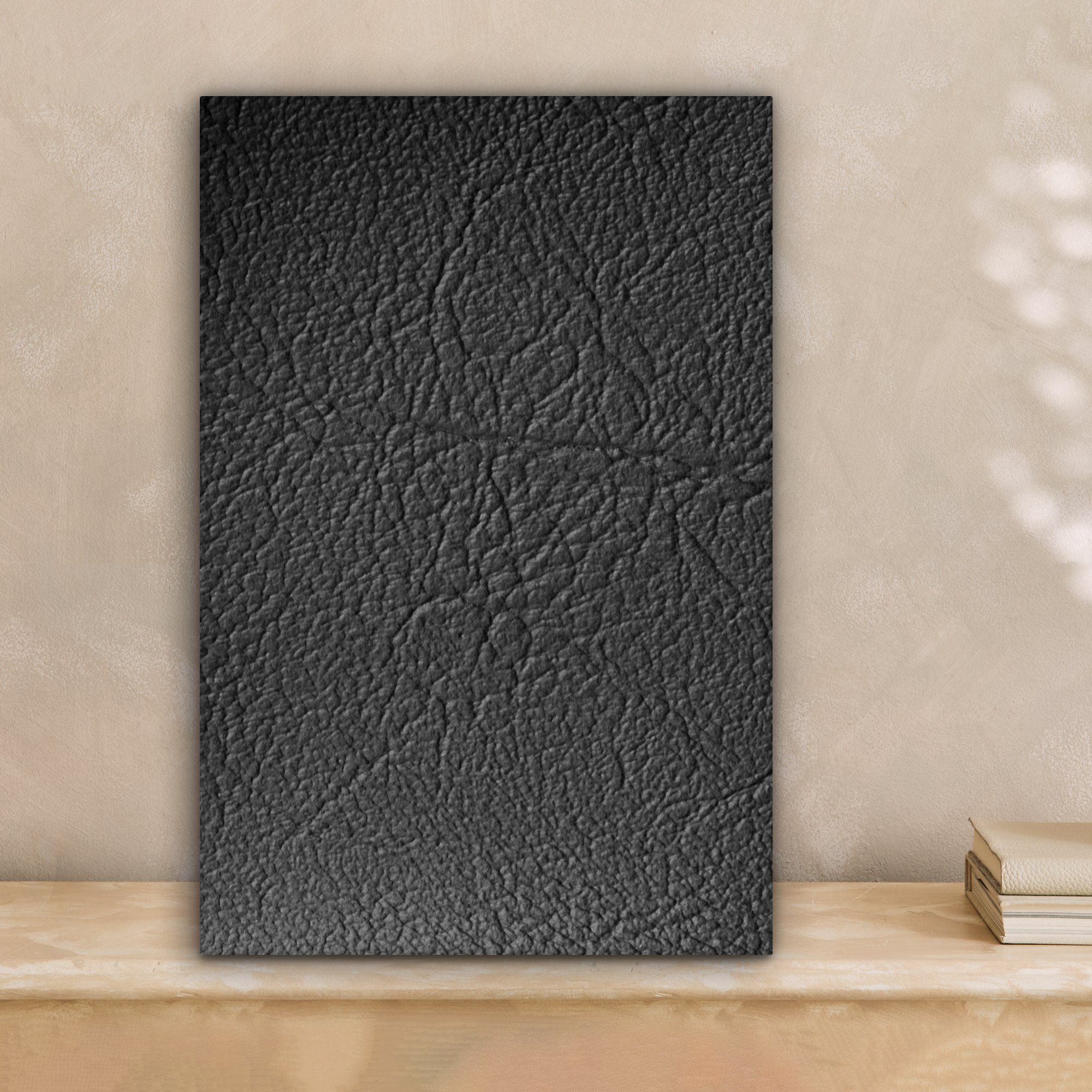 OneMillionCanvasses® Leinwandbild Leder - Lederoptik - günstig online kaufen