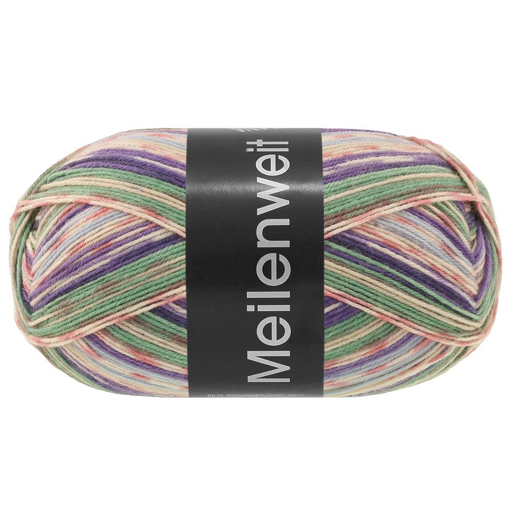 LANA GROSSA MEILENWEIT 100 g CERVINIA Sockenwolle Häkelwolle, 420 m (100 g Knäuel bedruckte Sockenwolle, Strapazierfähige Sockenwolle mit buntem Mustereffekt), 100 g