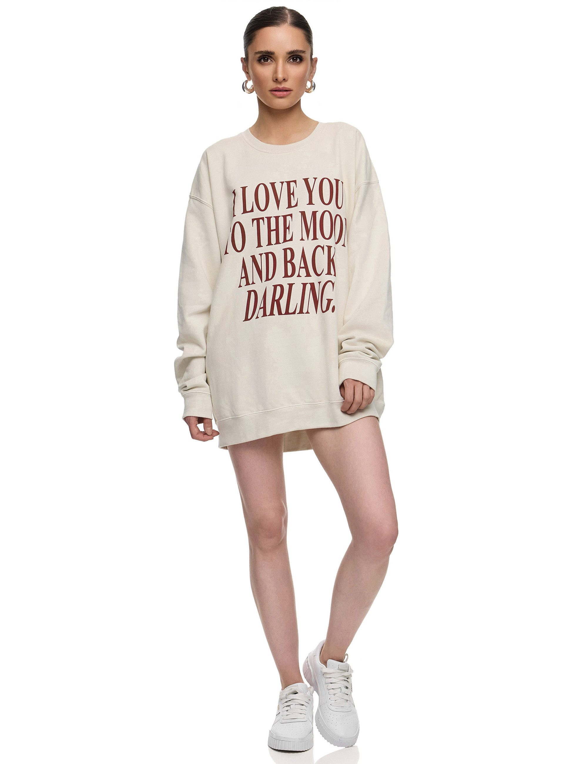 Worldclassca Longsweatshirt Worldclassca Oversized Sweatshirt LOVE YOU Prin günstig online kaufen