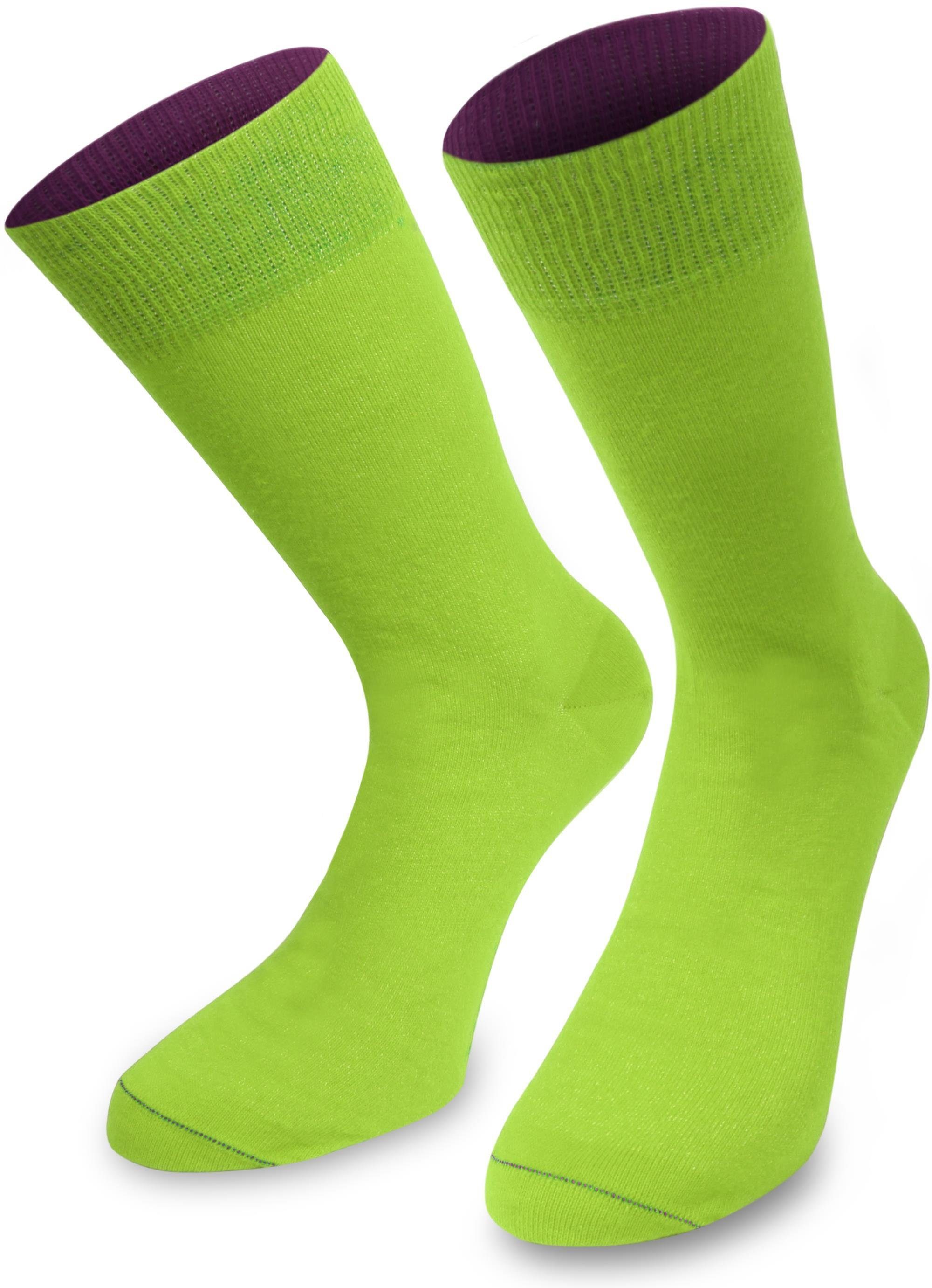 Basicsocken 1 Paar Socken Bi-Color