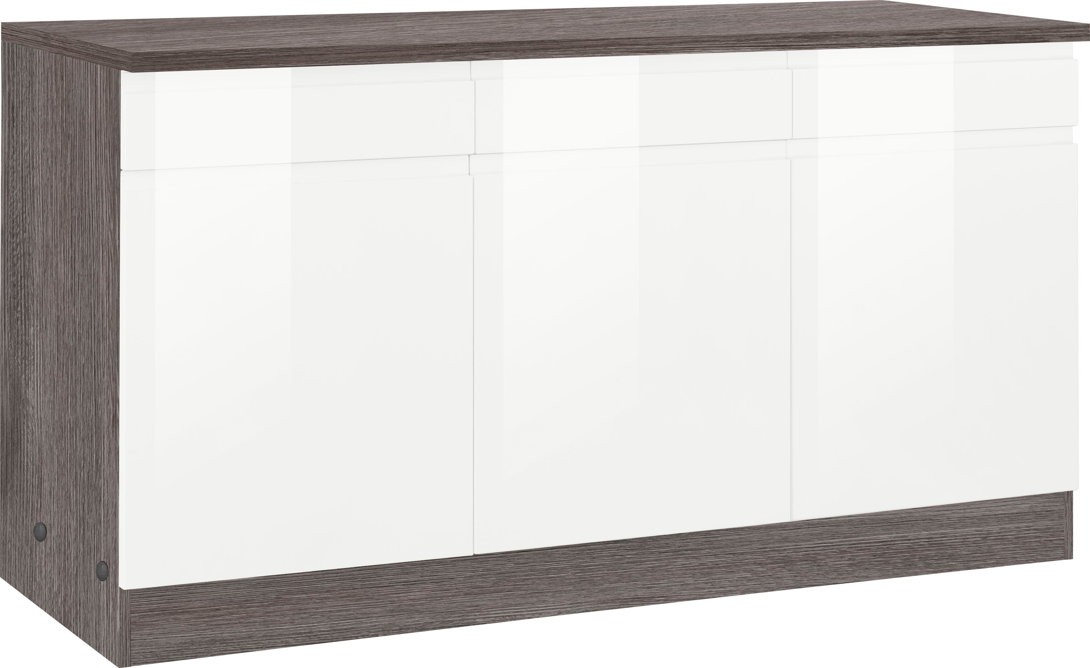 HELD MÖBEL Unterschrank "Virginia", 85 cm hoch, 150 cm breit, 3 Schubladen, günstig online kaufen