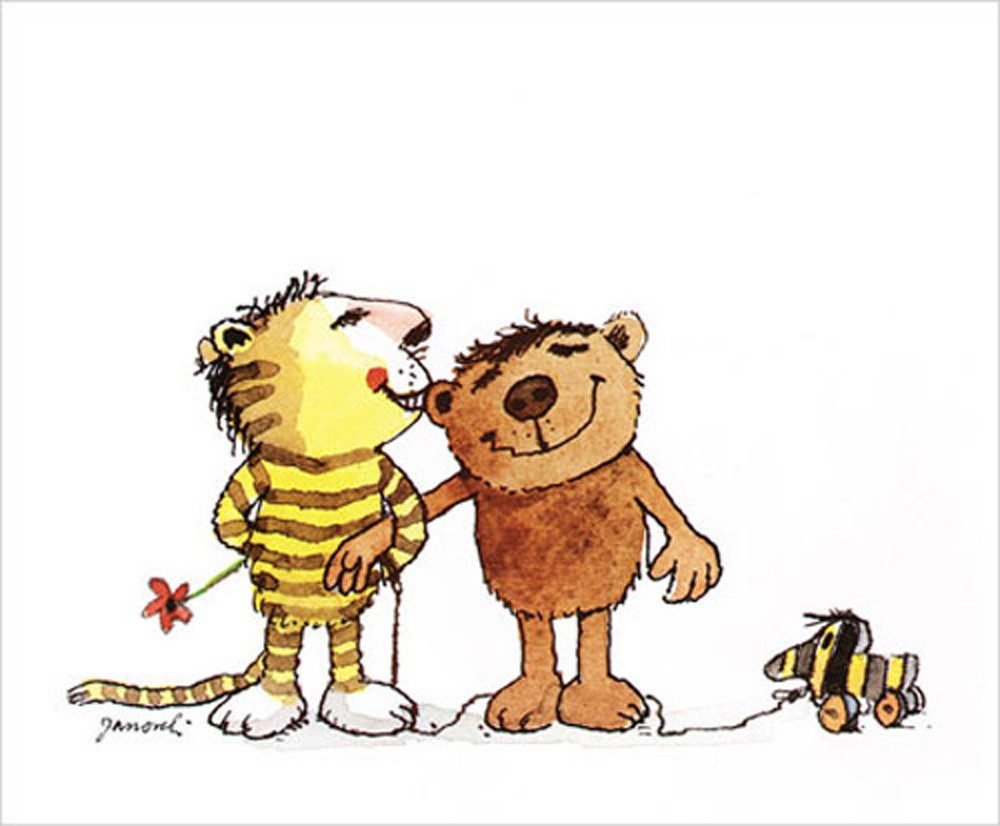 Kunstdruck Janosch - Kunstdruck - Bussi Tiger günstig online kaufen