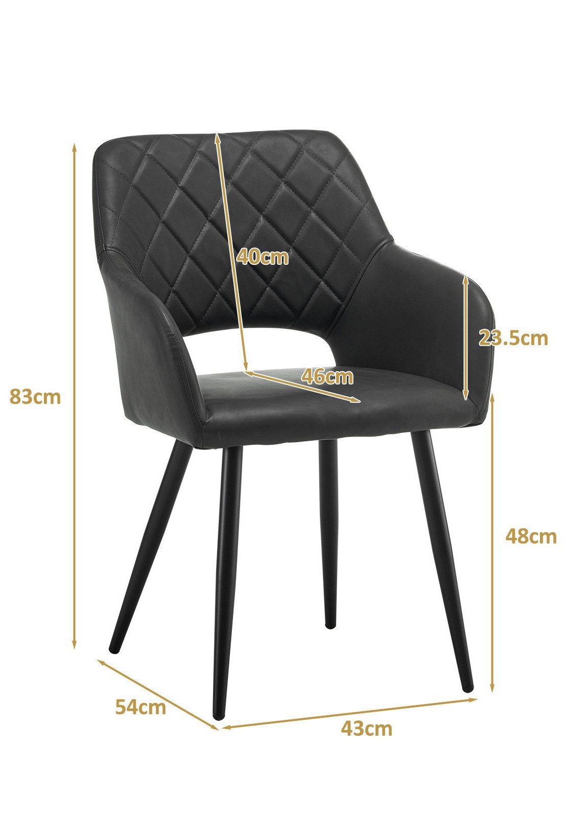 Ofcasa Esszimmerstuhl Moderne Küchenstühle (2er Set), günstig online kaufen