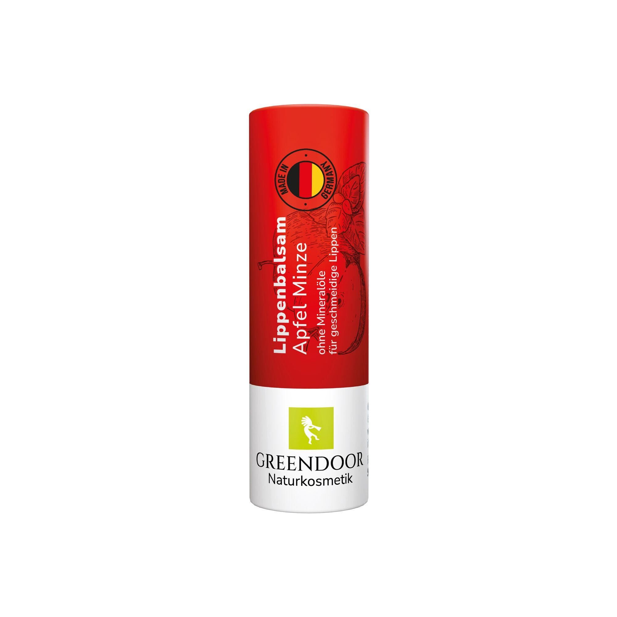 GREENDOOR Lippenbalsam Lippenbalsam Apfel Minze