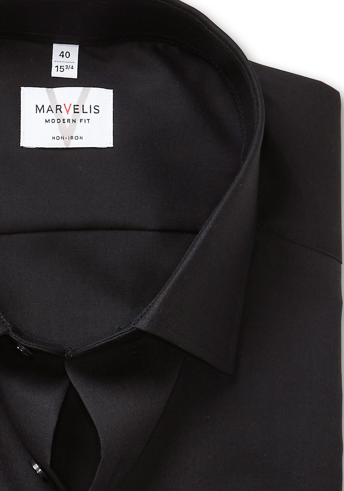 MARVELIS Kurzarmhemd modern fit, Busnesshemd, New Kentkragen, bügelfrei