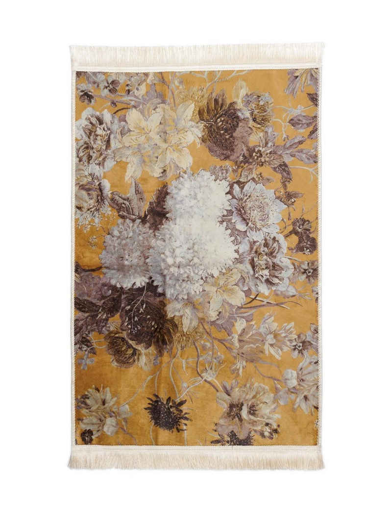 Teppich Maily, Essenza, rechteckig, Höhe: 6 mm, sehr weicher Flor, mit Fransen