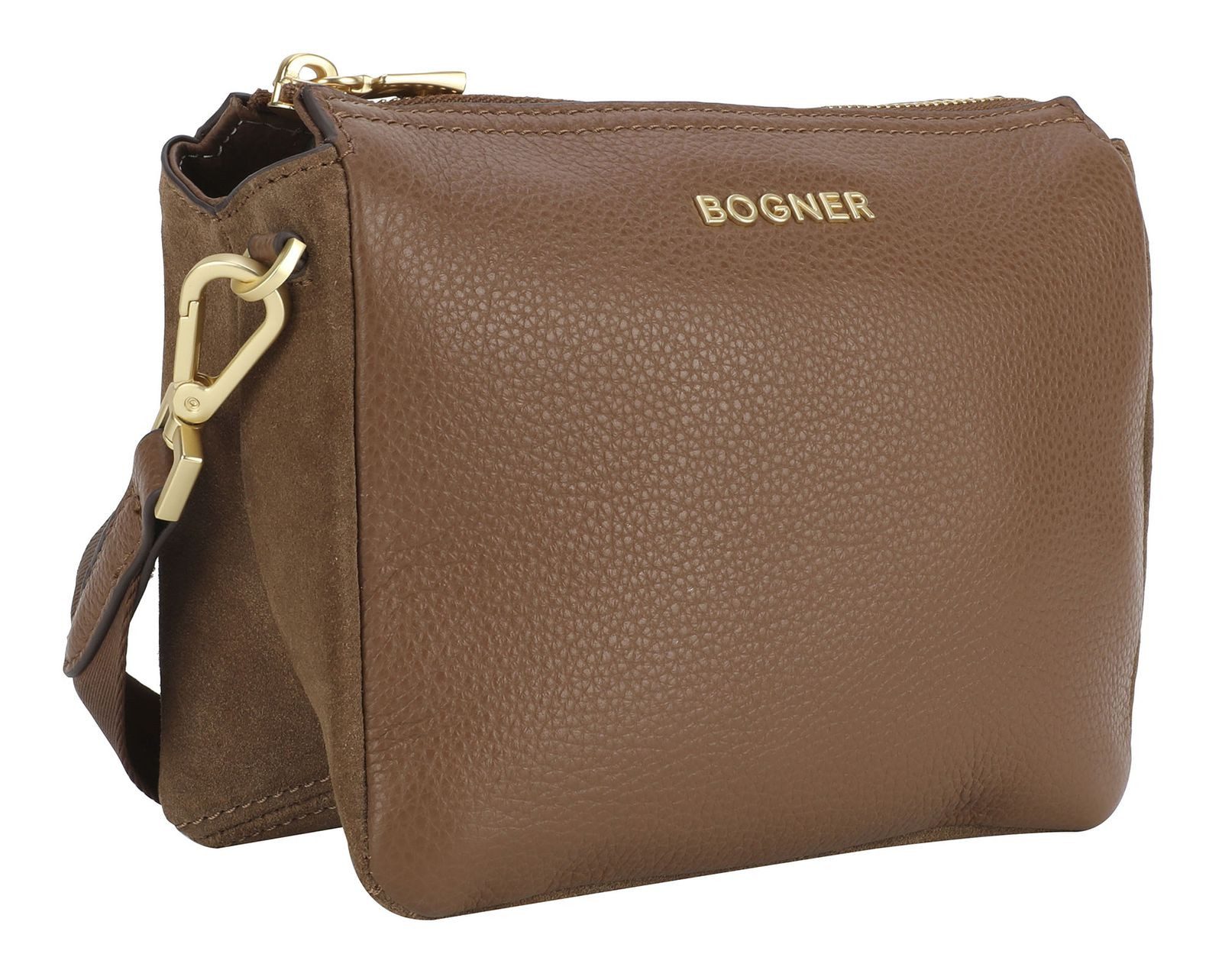BOGNER Schultertasche Gulia Shoulderbag, aus echtem Rindsleder