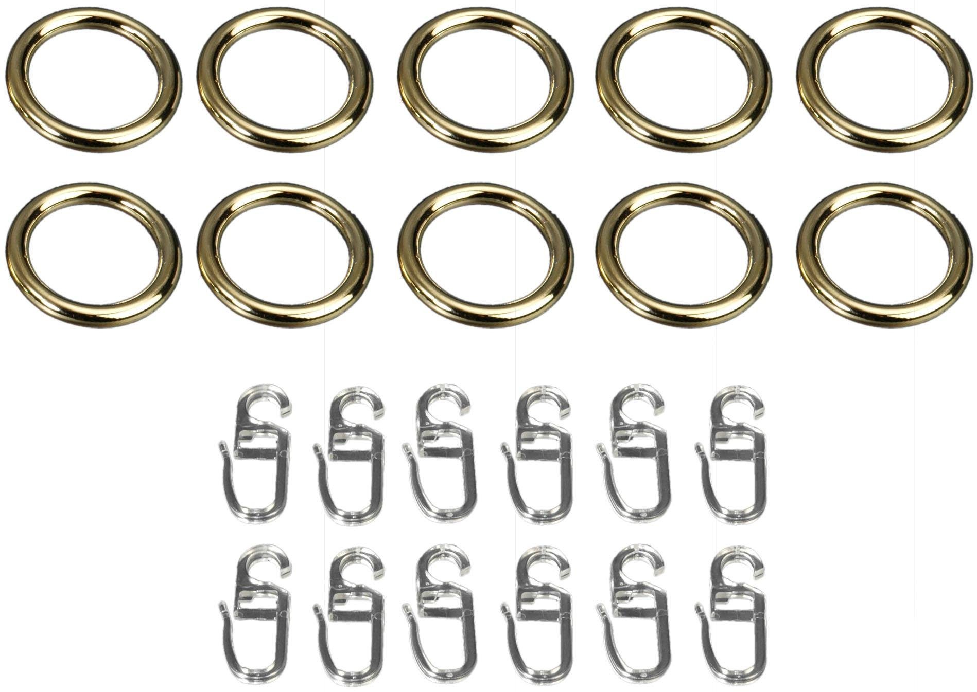 Liedeco Gardinenring, Gardinenstangen, (Set, 10-St., mit günstig online kaufen