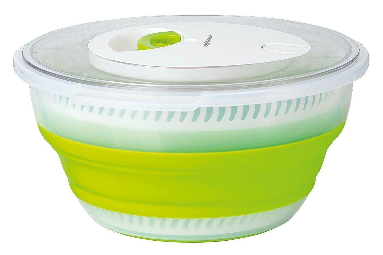 Emsa Salatschleuder Emsa Salatschleuder Basic faltbar, faltbarer Außen- und Innenkorb