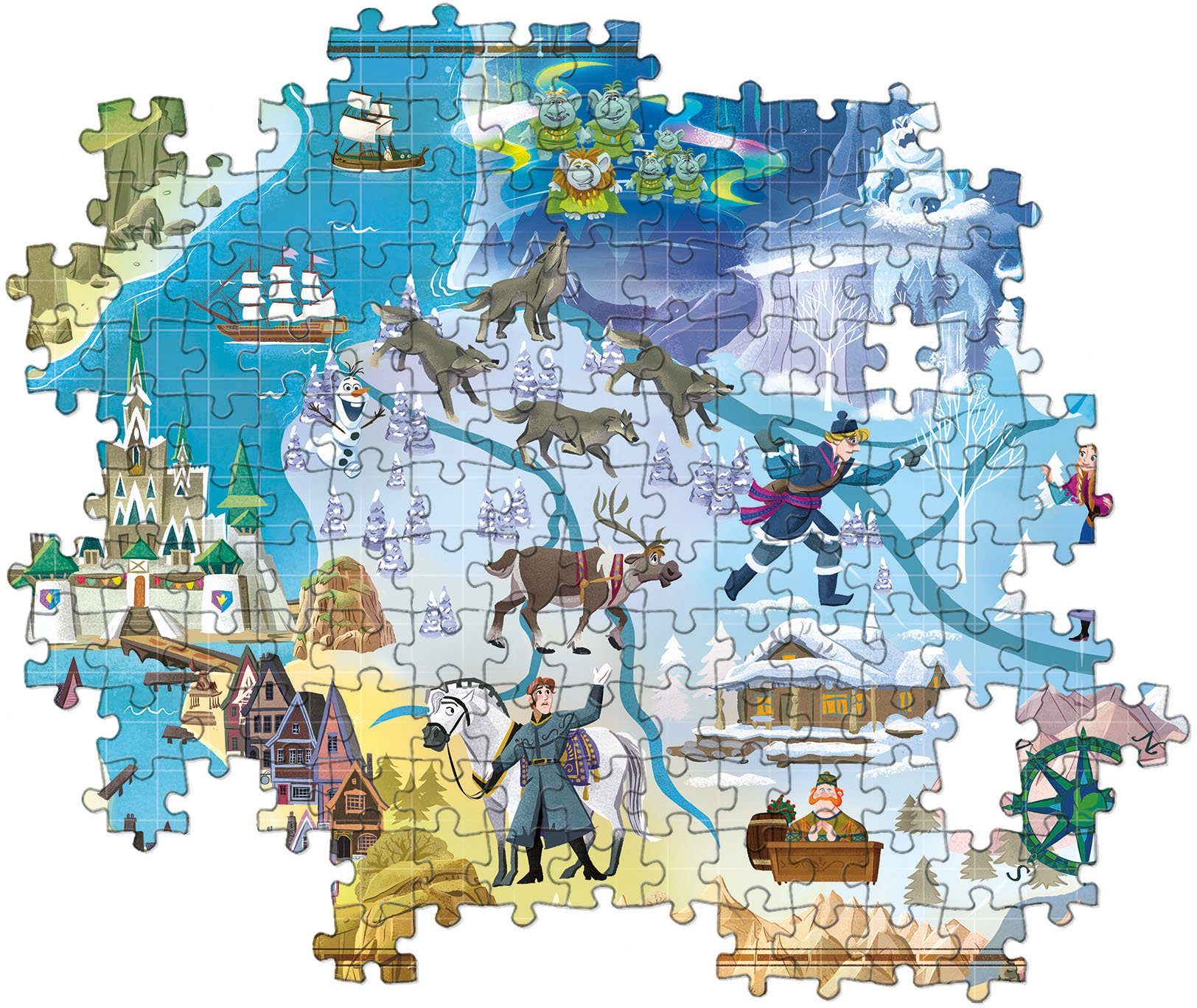 Wald Made Disney Puzzleteile, Maps, weltweit Frozen Clementoni® - in schützt FSC® - 1000 Europe, Story Puzzle
