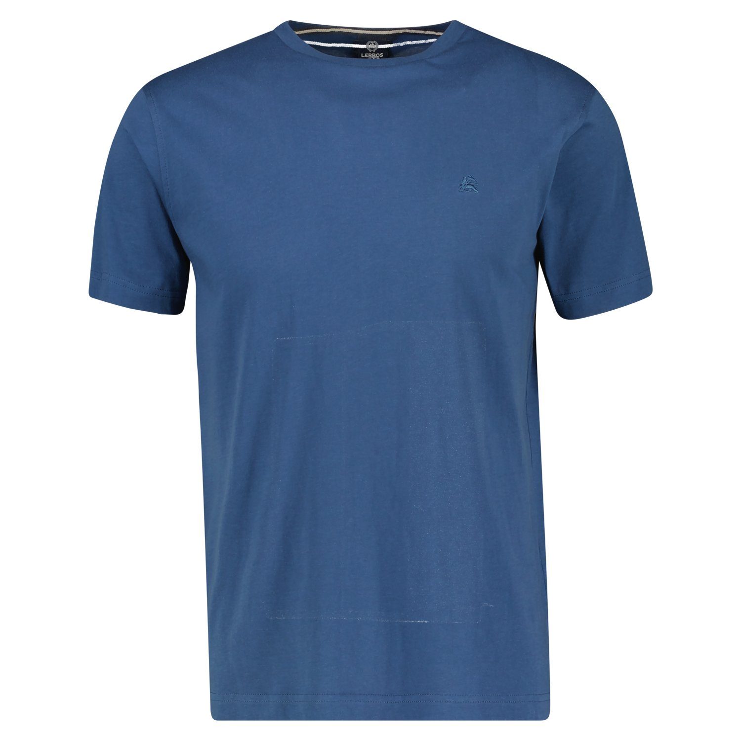 LERROS T-Shirt LERROS Basic T-Shirt, unifarben BLUE