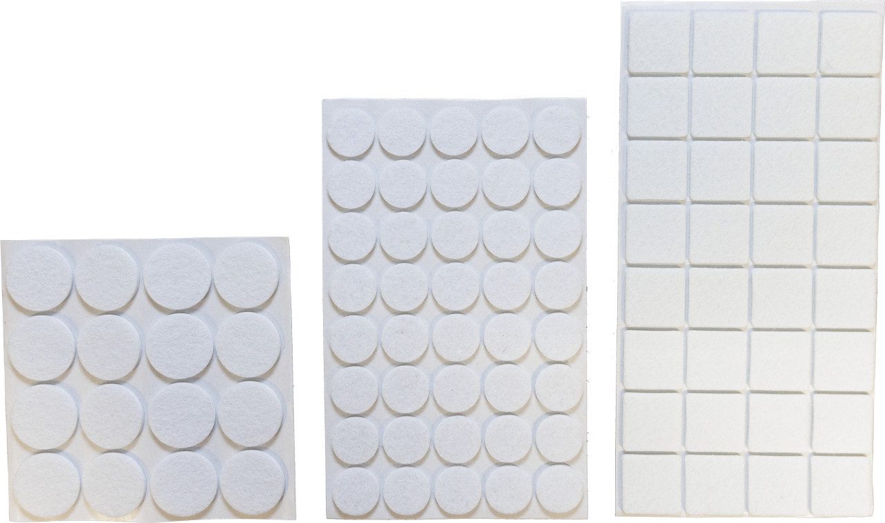Trend Line Filzgleiter TrendLine Filzgleiter-Set weiß 88-Stück