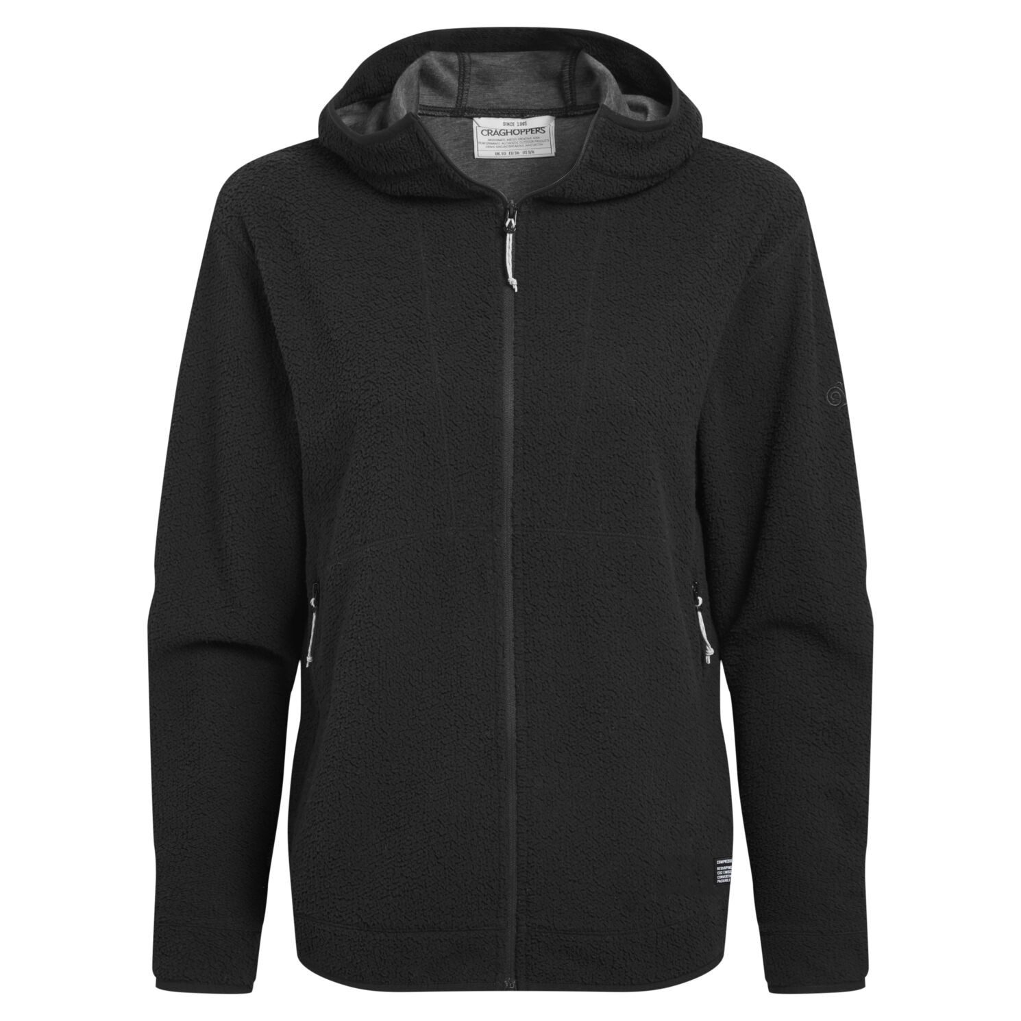 Craghoppers Trekkingjacke Craghoppers - Complite Fleece Hood Damen Fleecejacke Sportjacke, blk
