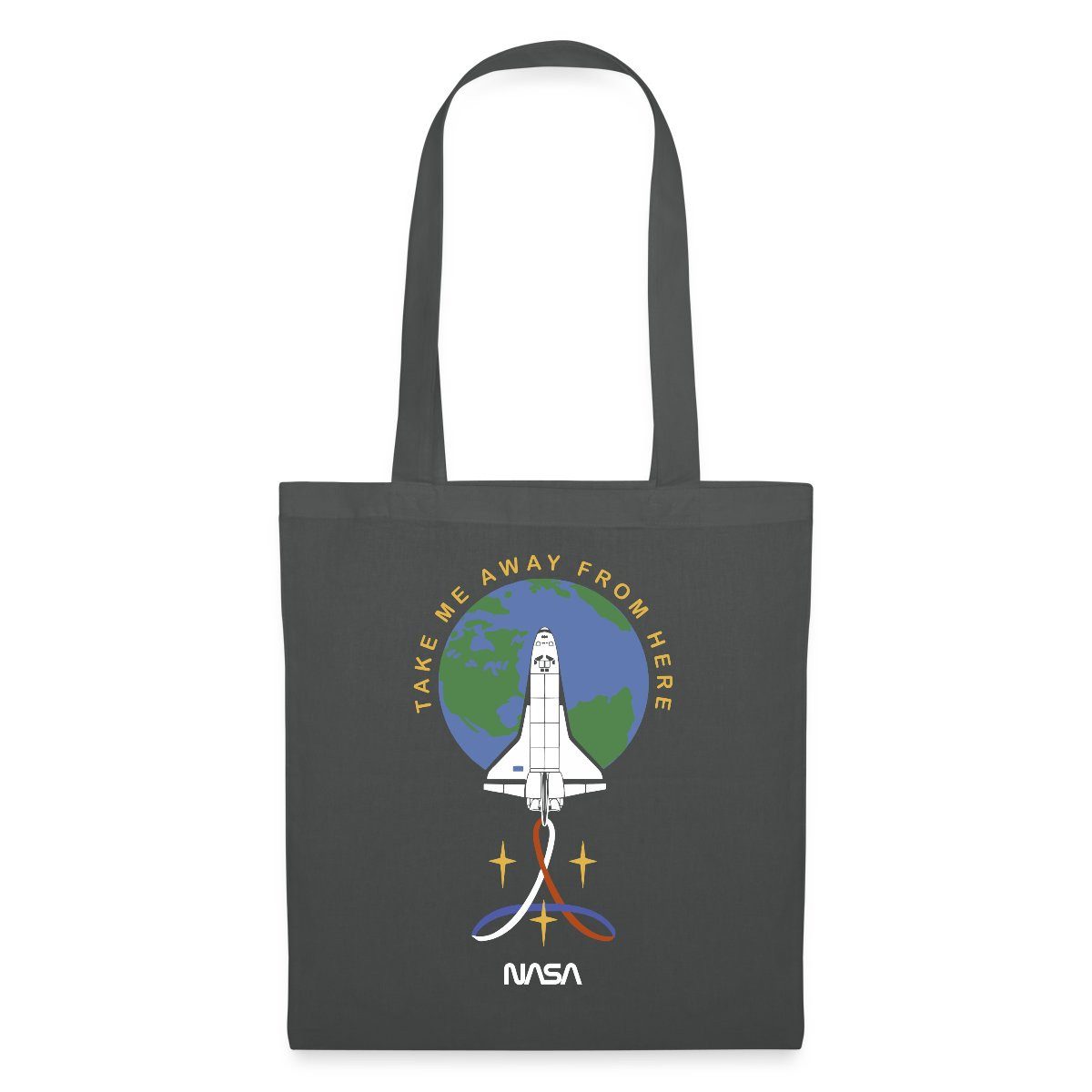 Spreadshirt Henkeltasche NASA Take Me Away From Here Stoffbeutel (1-tlg)