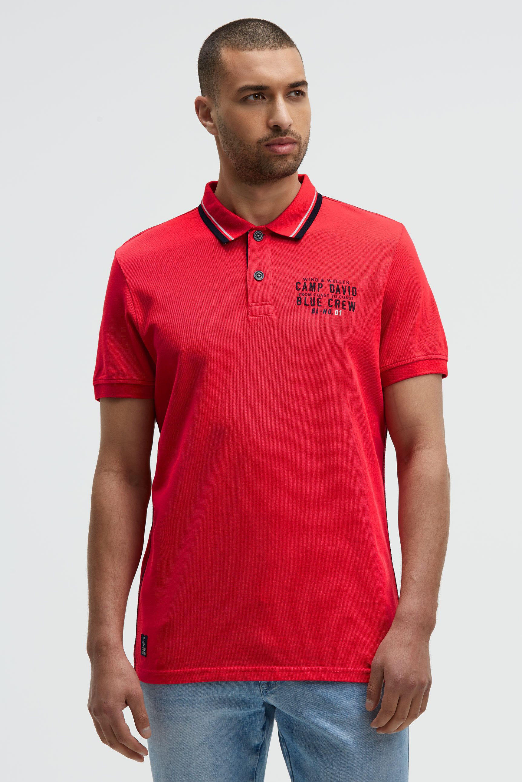 CAMP DAVID Poloshirt aus Baumwolle günstig online kaufen
