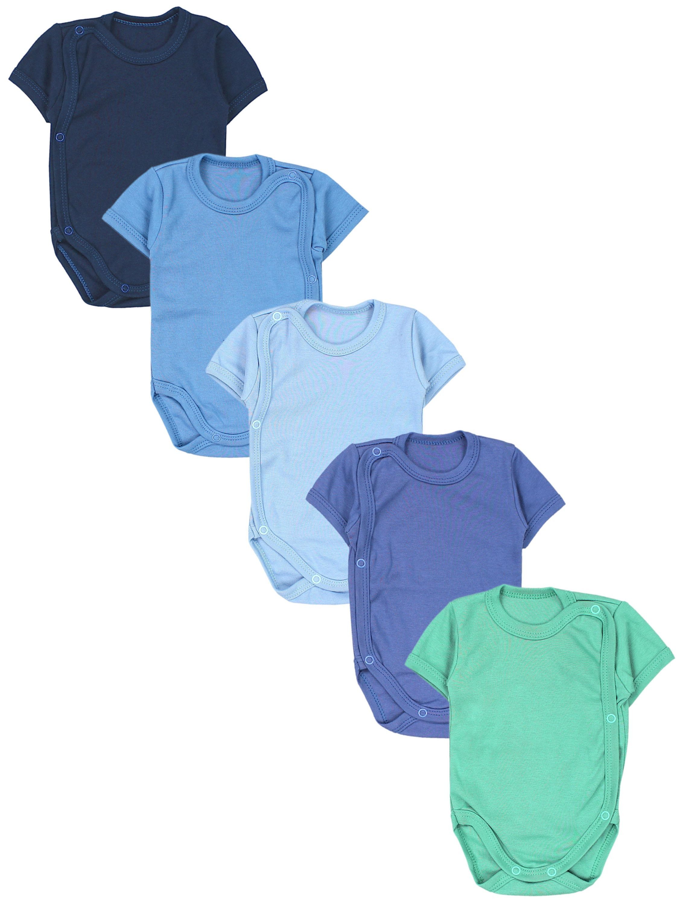 Kurzarmwickelbody TupTam Unisex Baby Kurzarm Wickelbody 5er Pack
