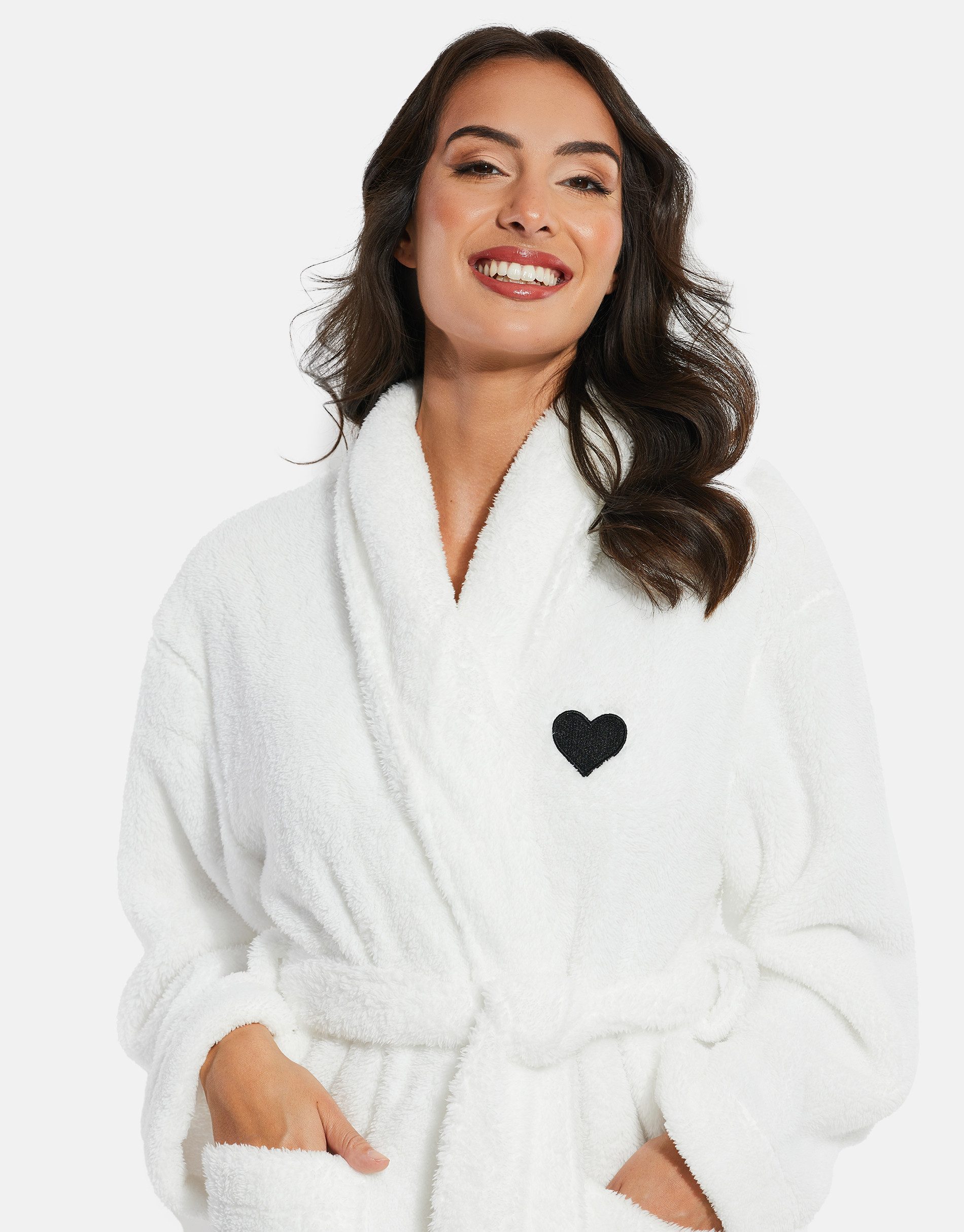 Threadbare Bademantel THB Robert Robe, Kunstfaser, mit Gürtel