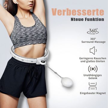 Novzep Trainingsring Smart Hula Hoop, ( 20-tlg) Körperformung Gewichtsabnahme