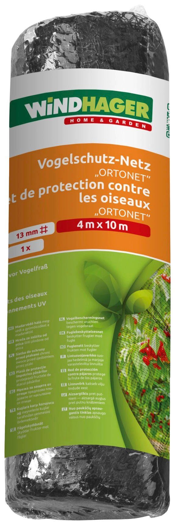 Windhager Schutznetz ORTONET, BxL: 4x10 m, Vogelschutznetz