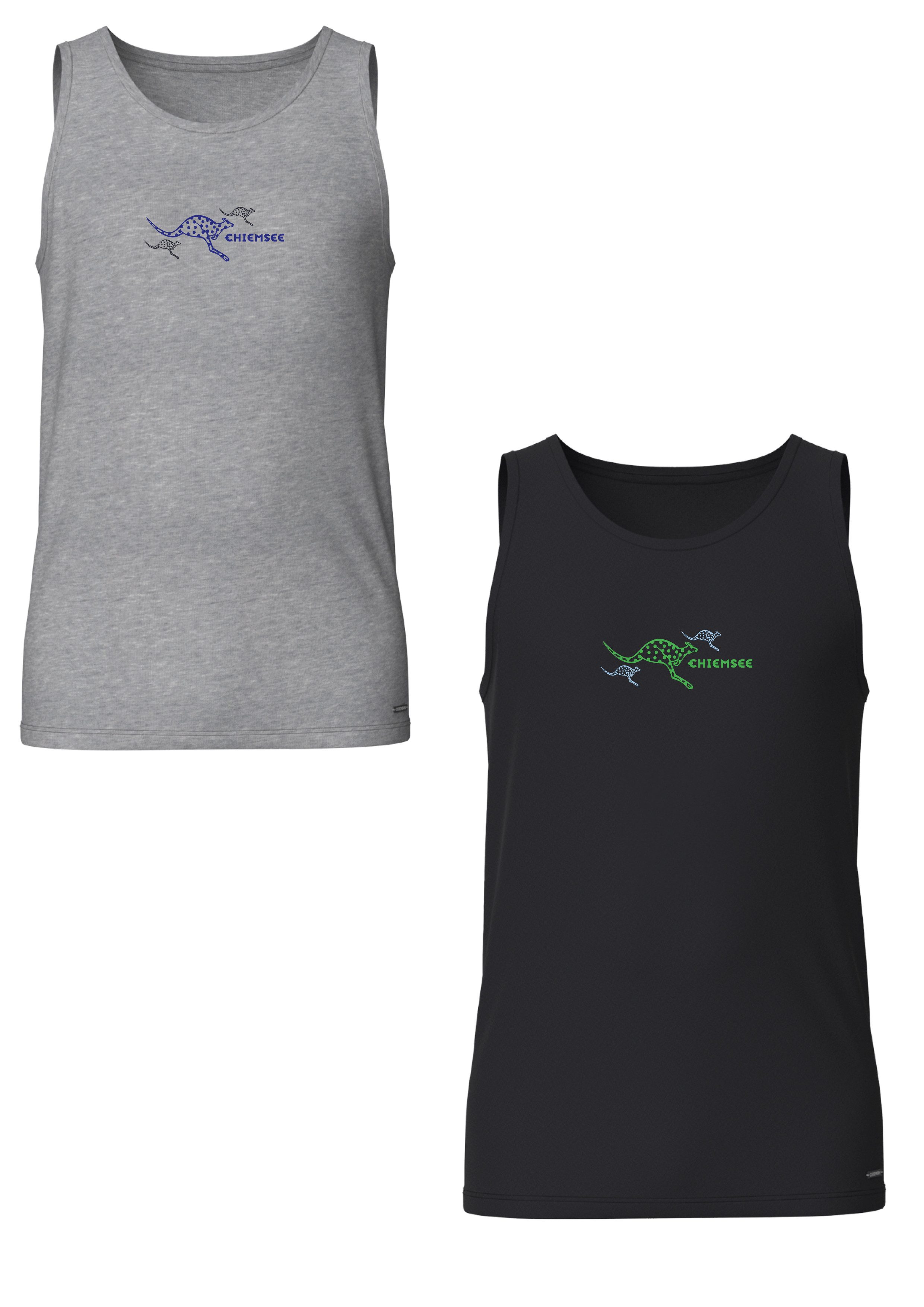 Tanktop Boys 2er Pack mit Kangaroo Print Unterhemd für Jungen