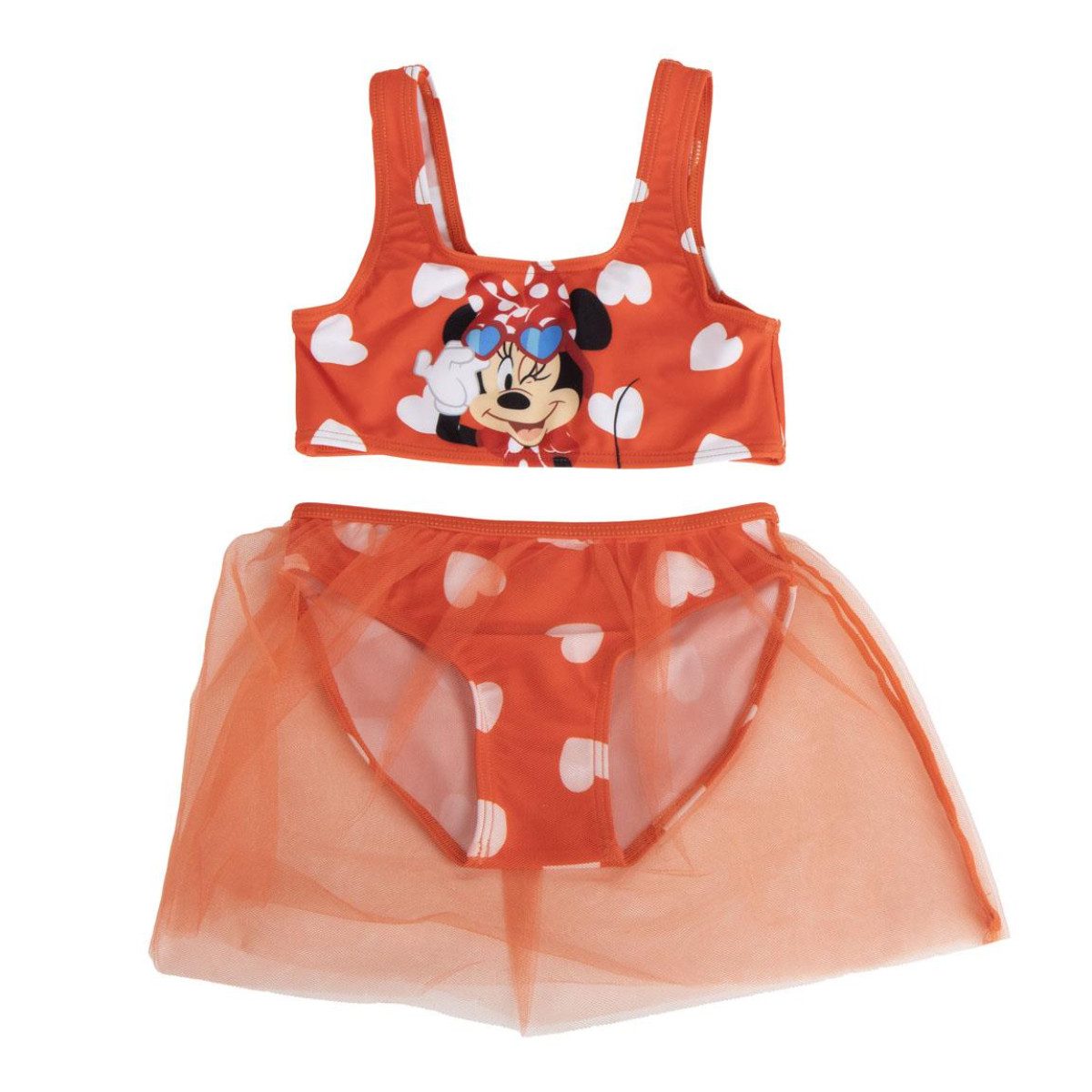 Disney Minnie Mouse Bügel-Bikini Mädchen Bikini Set Zweiteiler Badebekleidung Strand Pool (Packung)
