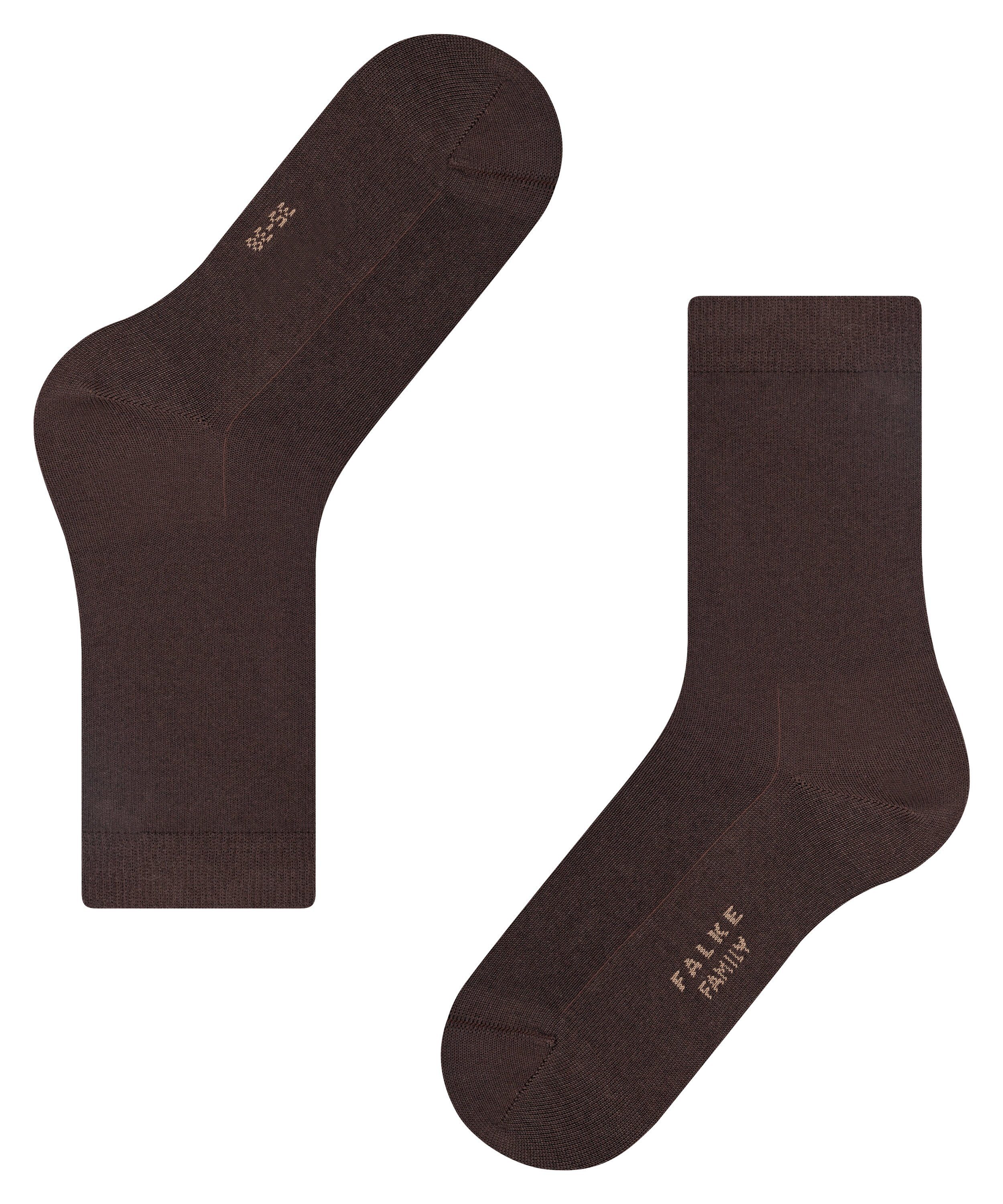 (5239) brown (1-Paar) FALKE Socken dark Family