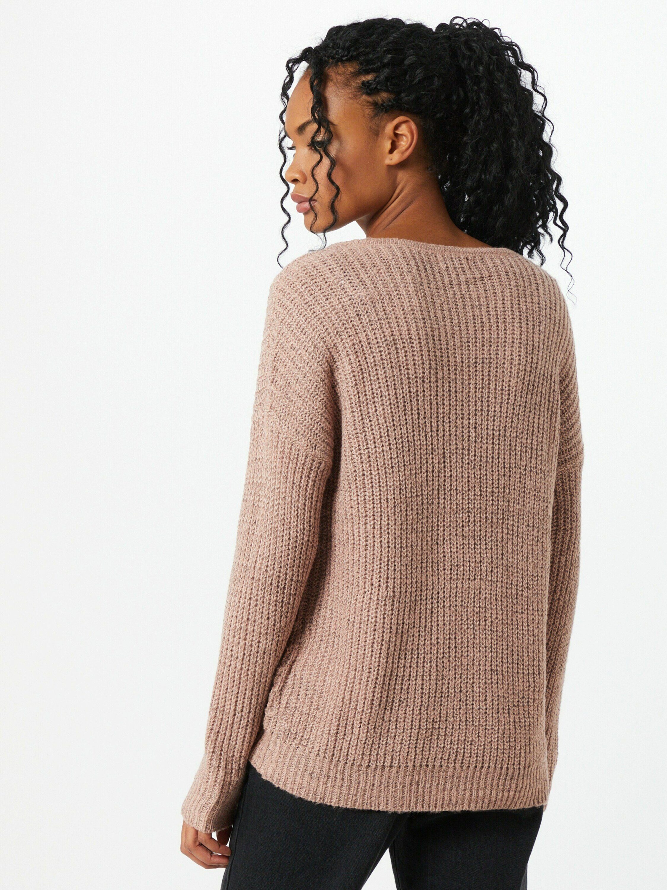 Strickpullover JACQUELINE de JDY woodrose Details Plain/ohne New Megan YONG (1-tlg)