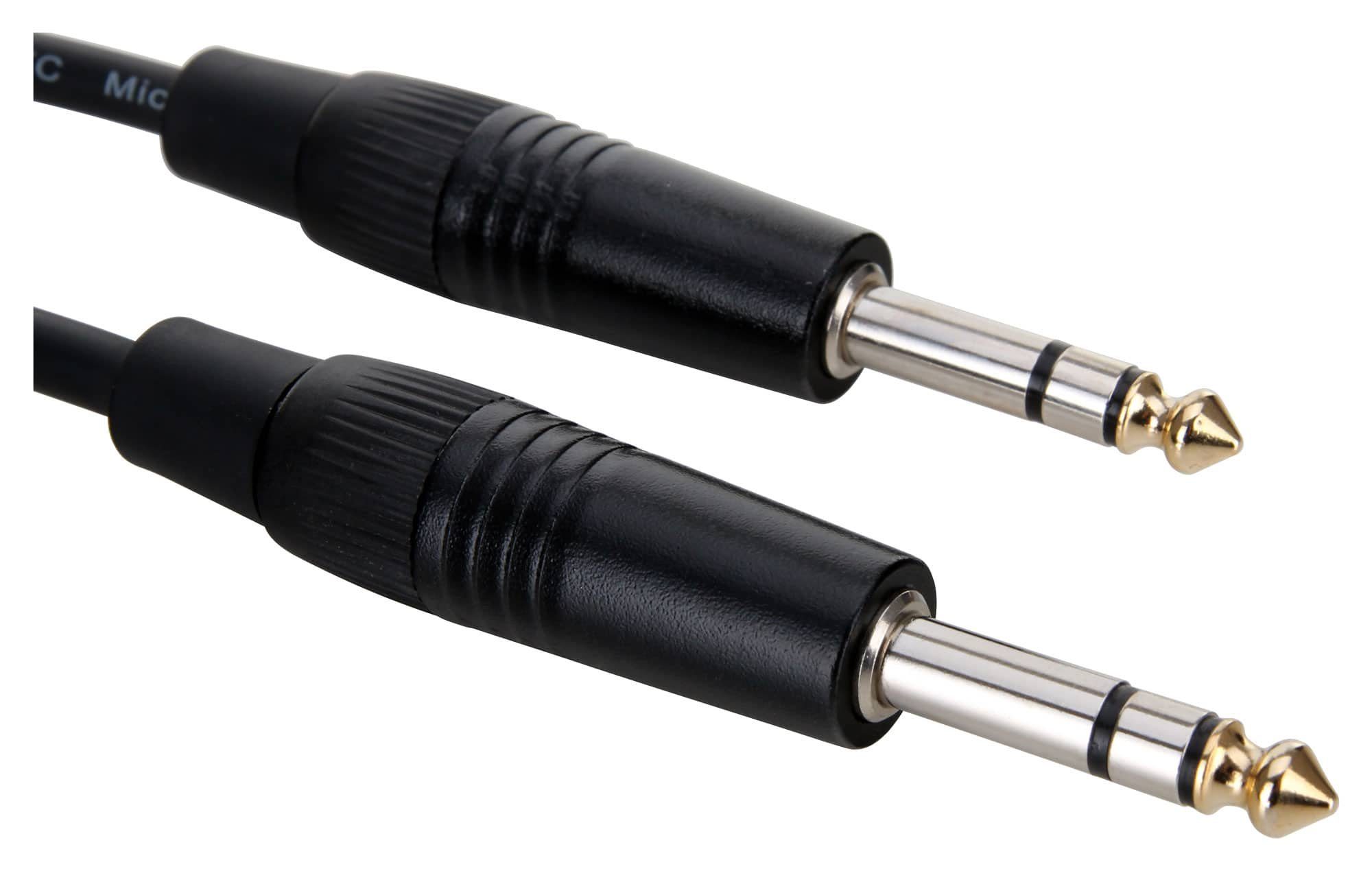 Pronomic Stage INSTS-3 Klinkenkabel 3 m Audio-Kabel, 6,3mm Stereo-Klinke, (300 cm), symmetrisch abgeschirmt, zweiadrig