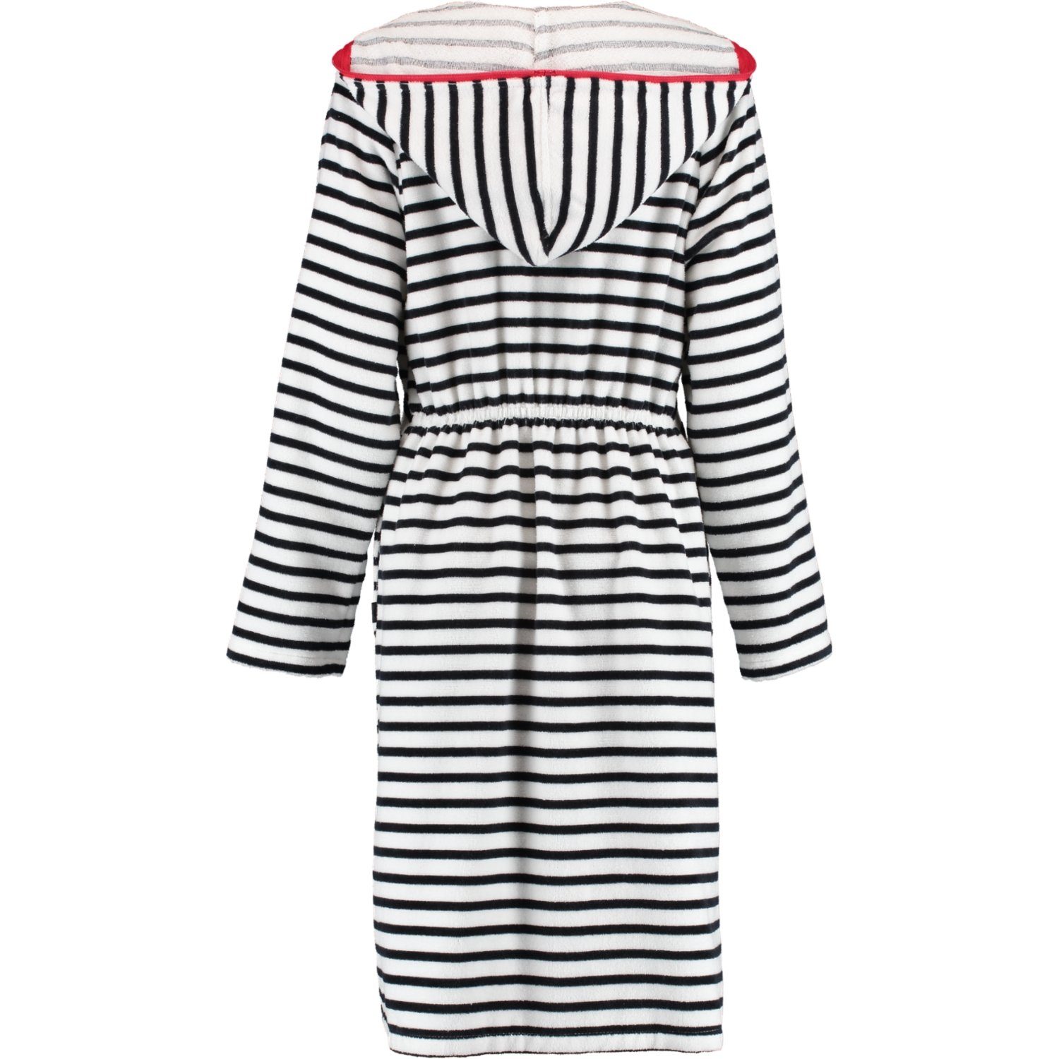 Cawö Damenbademantel 1244, Kurzform, Baumwolle, Kapuze, Reißverschluss, Kap günstig online kaufen