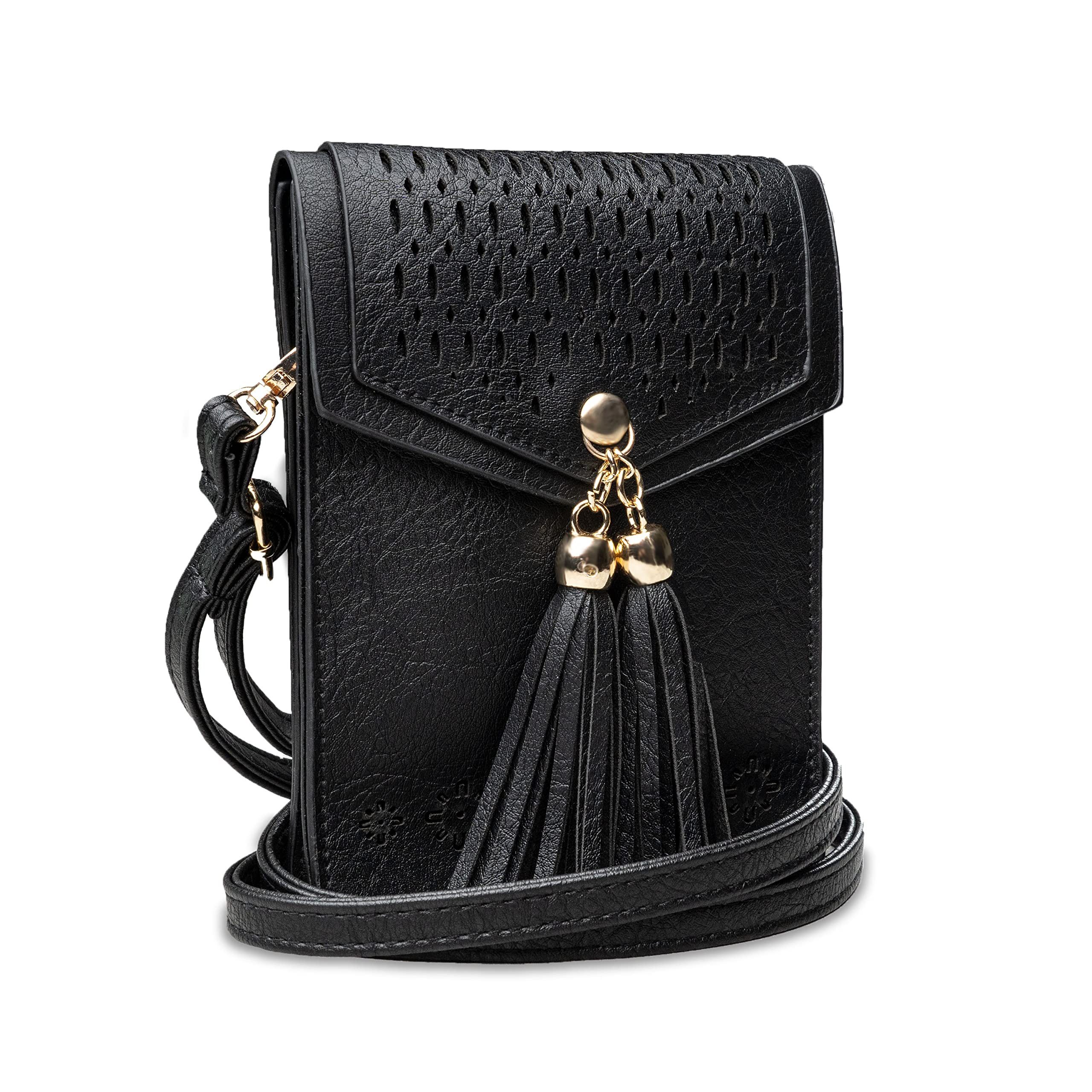 XiRRiX Handytasche Handy Tasche Damen zum Umhängen - Umhängetasche aus Lederimitat (1-tlg., kompatibel mit Apple Iphone), in wunderschönem Design