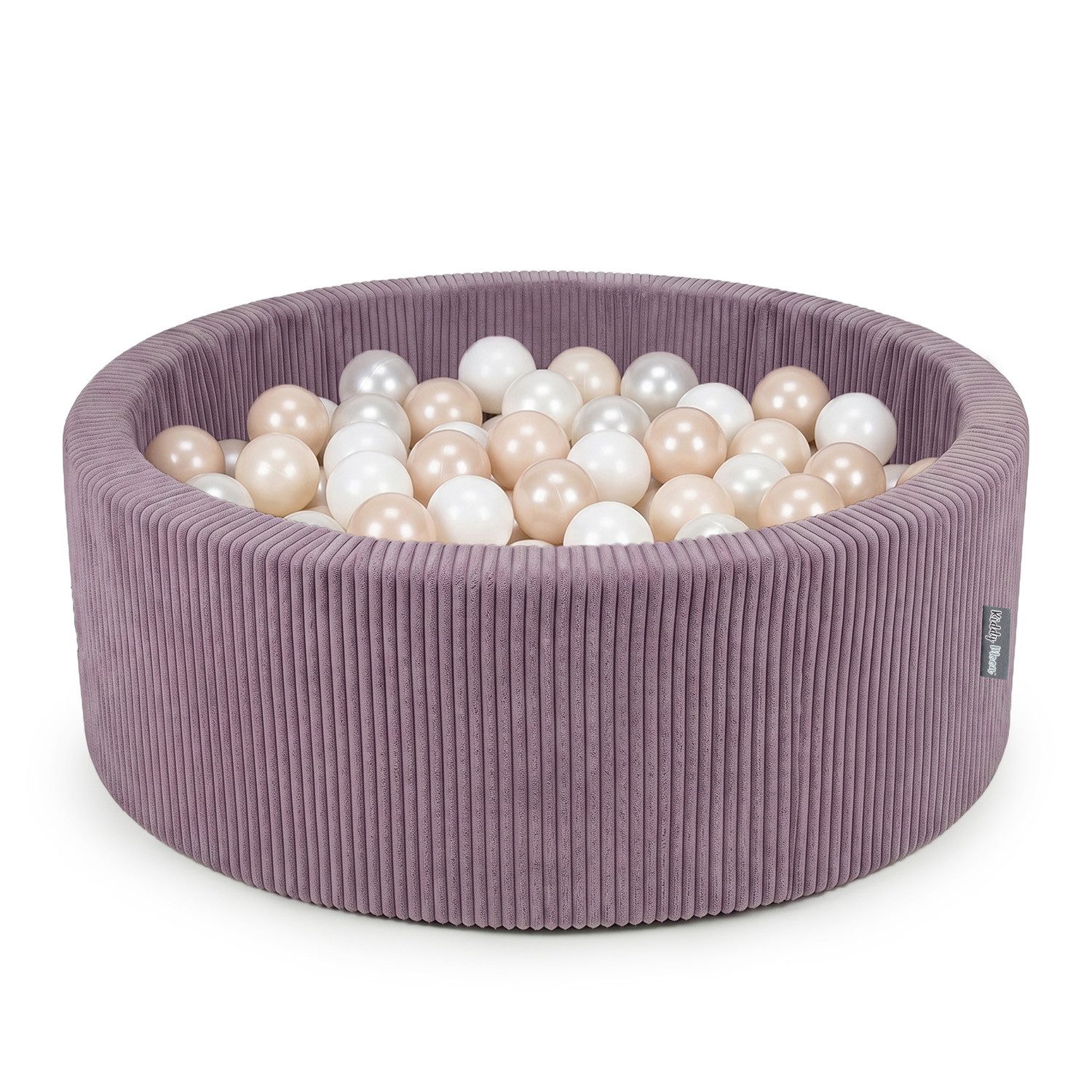 KiddyMoon Bällebad OK30AN, (Bällepool mit bunten Bällen, 200-tlg., Bällepool mit bunten Bällen, 200-tlg., Strukturierter Rippbezug), Made in Europe