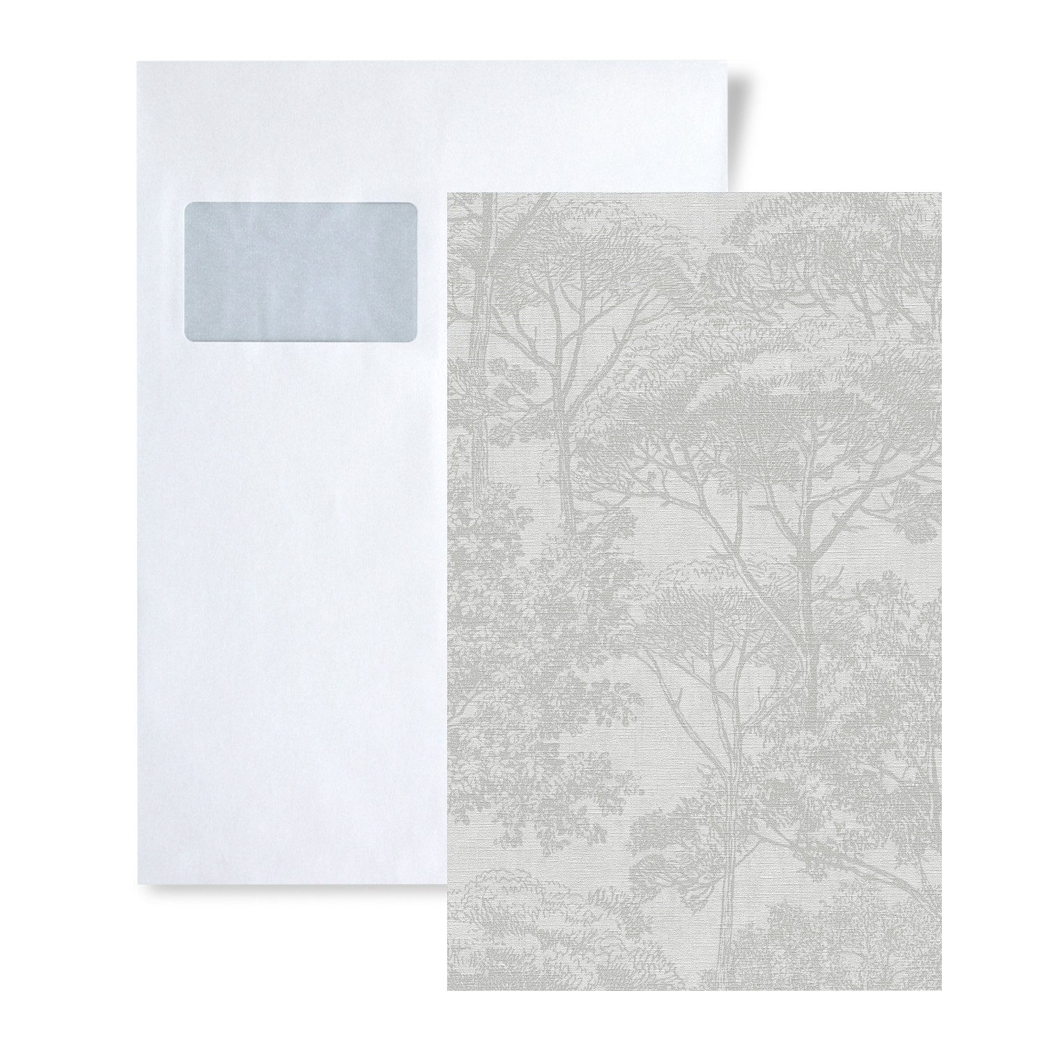 Profhome Vliestapete 1 MUSTERSTÜCK S-380234-GU DIN A4 MUSTER der Toile De Jouy Tapete, (1 Musterblatt, ca. A5-A4), beige