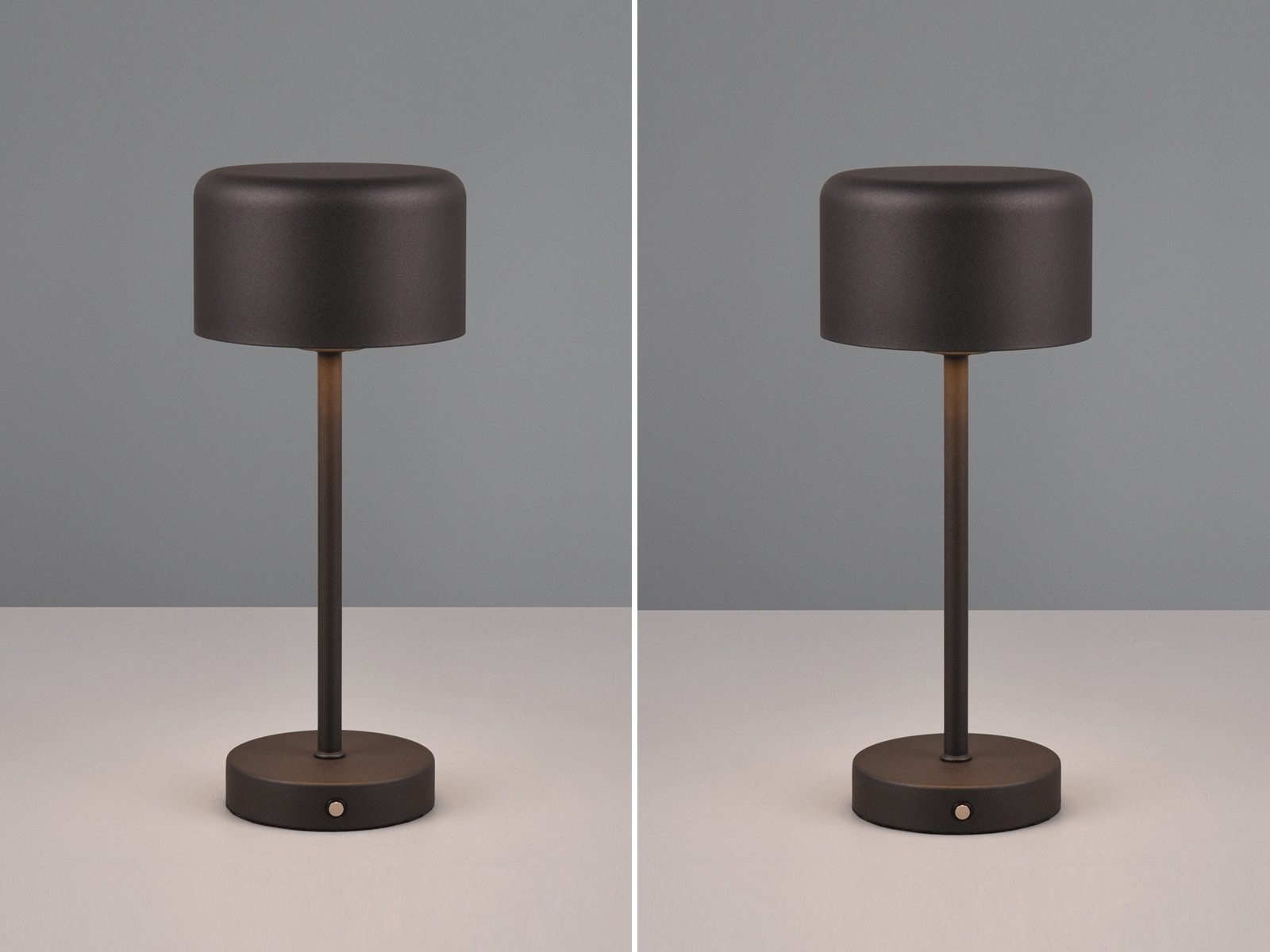 Reality Leuchten USB-Tischleuchte, 2er SET ohne Strom-kabel kabellos-e Akku günstig online kaufen