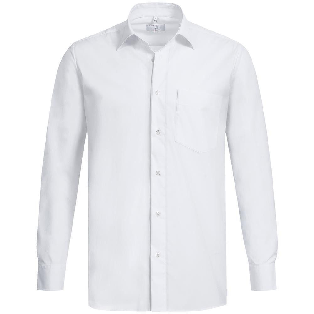 GREIFF Langarmhemd Greiff Corporate Hemd BASIC Herren Comfort Fit OEKO TEX® Weiß
