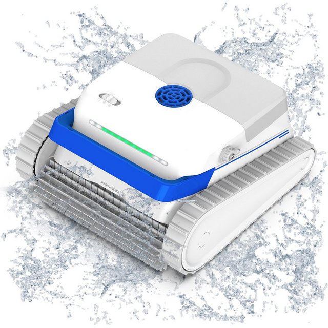 AIRROBO Poolbodensauger Poolroboter für alle Beckenformen Pool-Staubsauger PC100, für Boden-/Wand-/ Wasserlinienreinigung, für alle Beckenformen