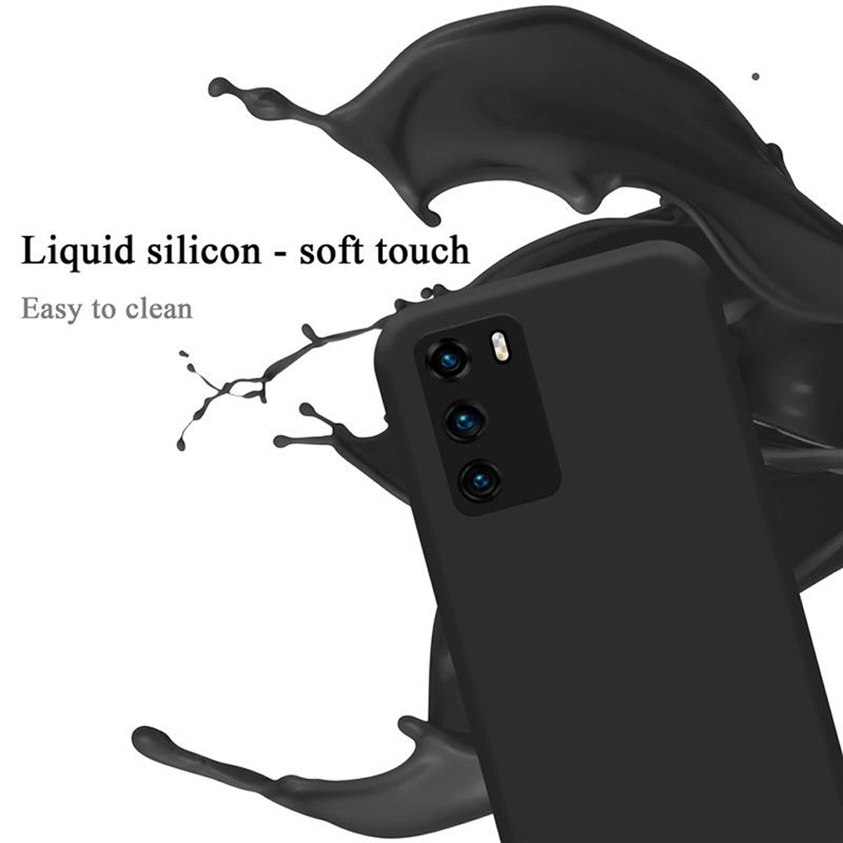 Cadorabo Handyhülle für Huawei P40 Hülle Huawei P40, Flexible Hülle TPU Silikon Schutzhülle Back Cover Case