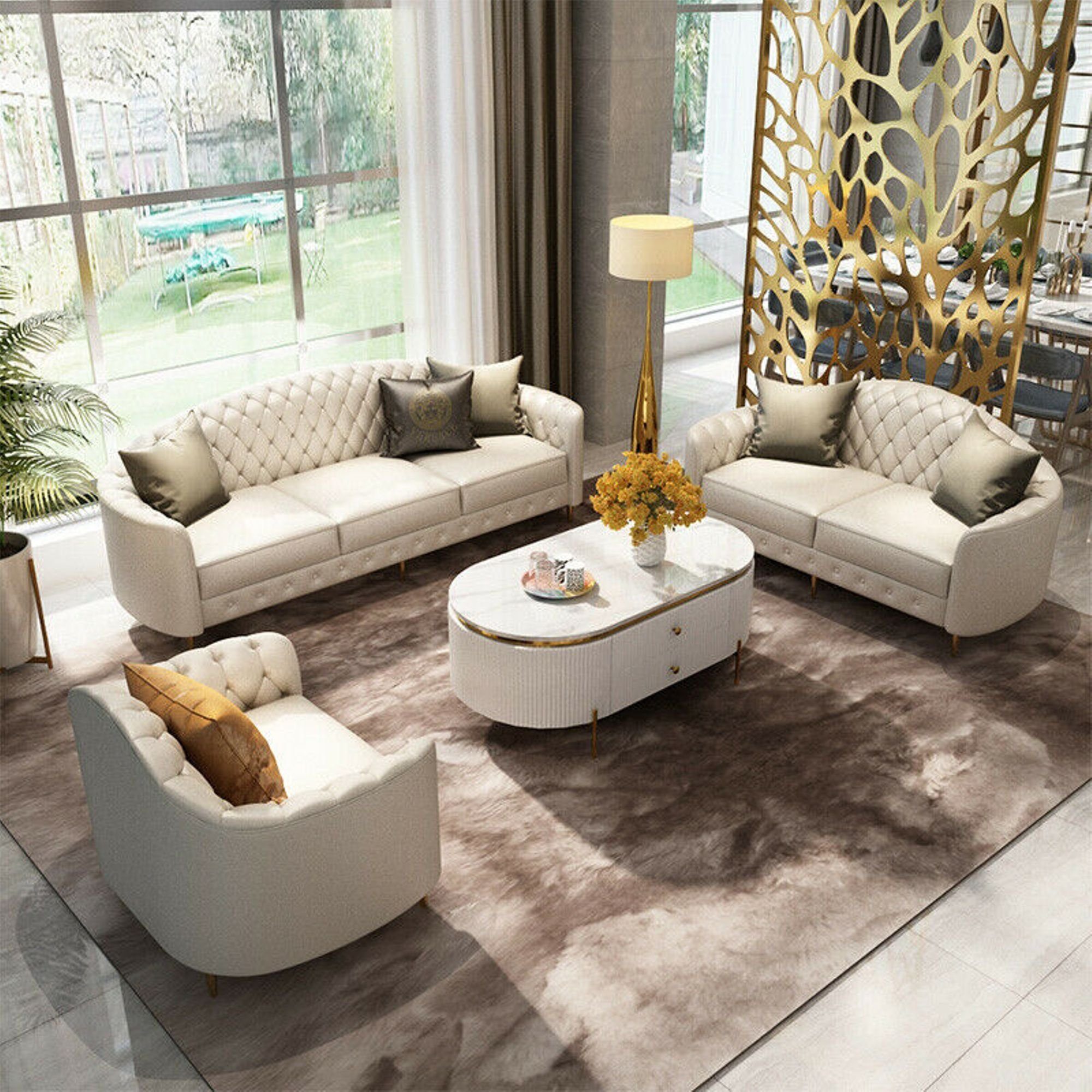 Made Sofas Polster in Sofagarnitur Design Set Couchen, Europe JVmoebel 3+2+1 Sofa