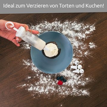 Wüllner + Kaiser Spritzbeutel Garnierspritze mit 11 Tüllen (12-tlg) Tortenspritze mit 11 Tüllen, Krapfenspritze Durchmesser 4 cm