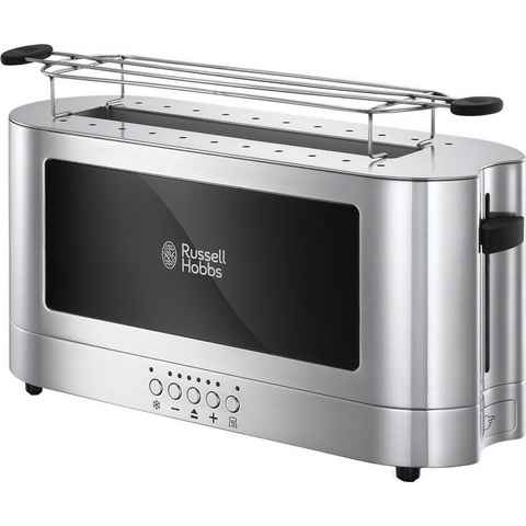 RUSSELL HOBBS Toaster Elegance 23380-56, 1 langer Schlitz, 1420 W, Glasdesign und Edelstahl