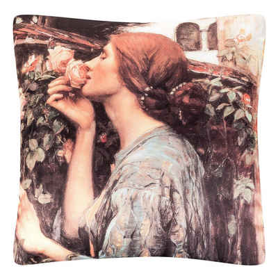 von Lilienfeld Dekokissen VON LILIENFELD Kissen John W. Waterhouse My Sweet Rose Motiv Kunst, beidseitig bedruckt