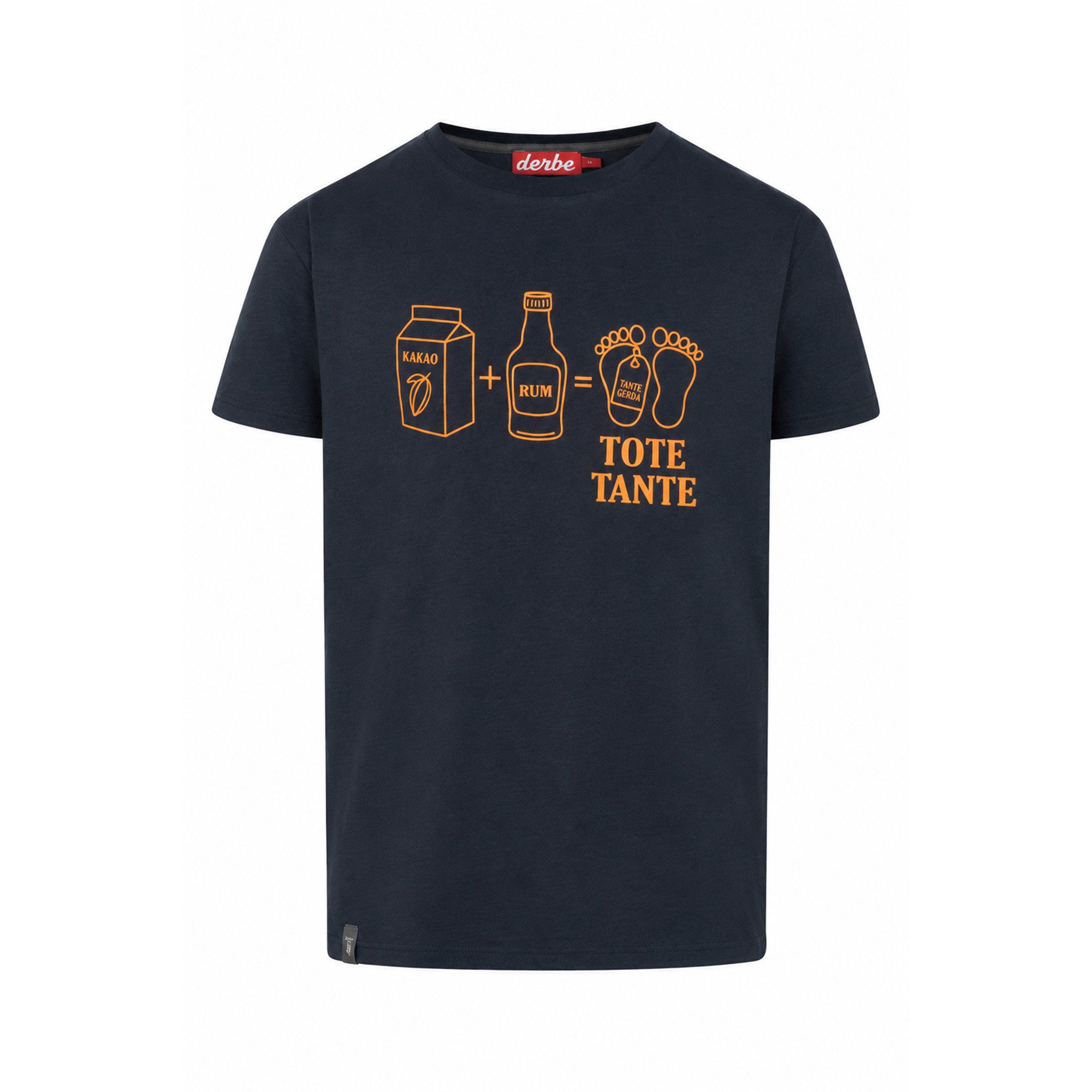 Derbe T-Shirt Kakao + Rum = Tote Tante